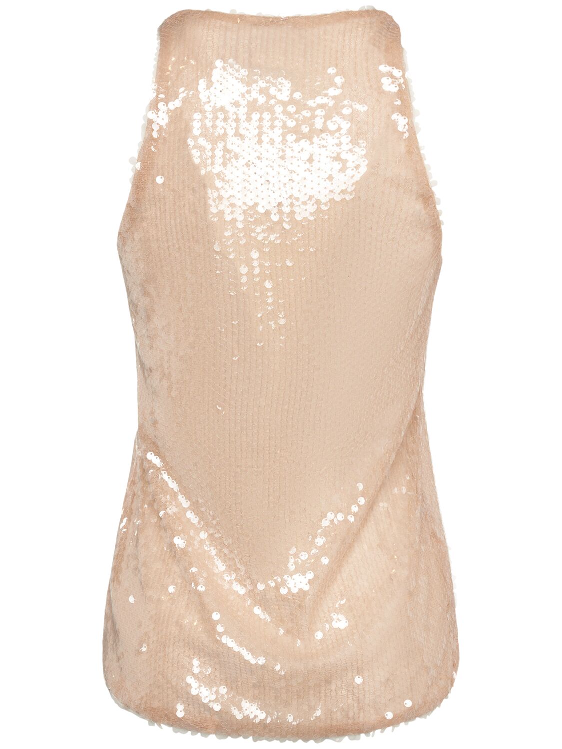 Giuseppe Di Morabito Sequined Tank Top In Beige