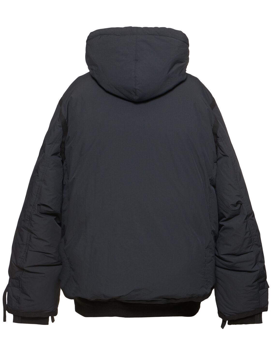 Shop Sacai Rip Stop Padded Down Jacket In Black