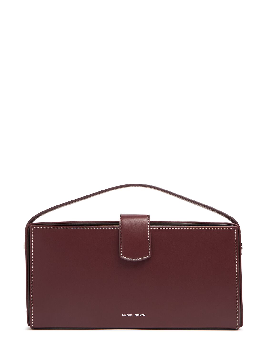 Magda Butrym Apolonia Leather Top Handle Bag In Burgundy