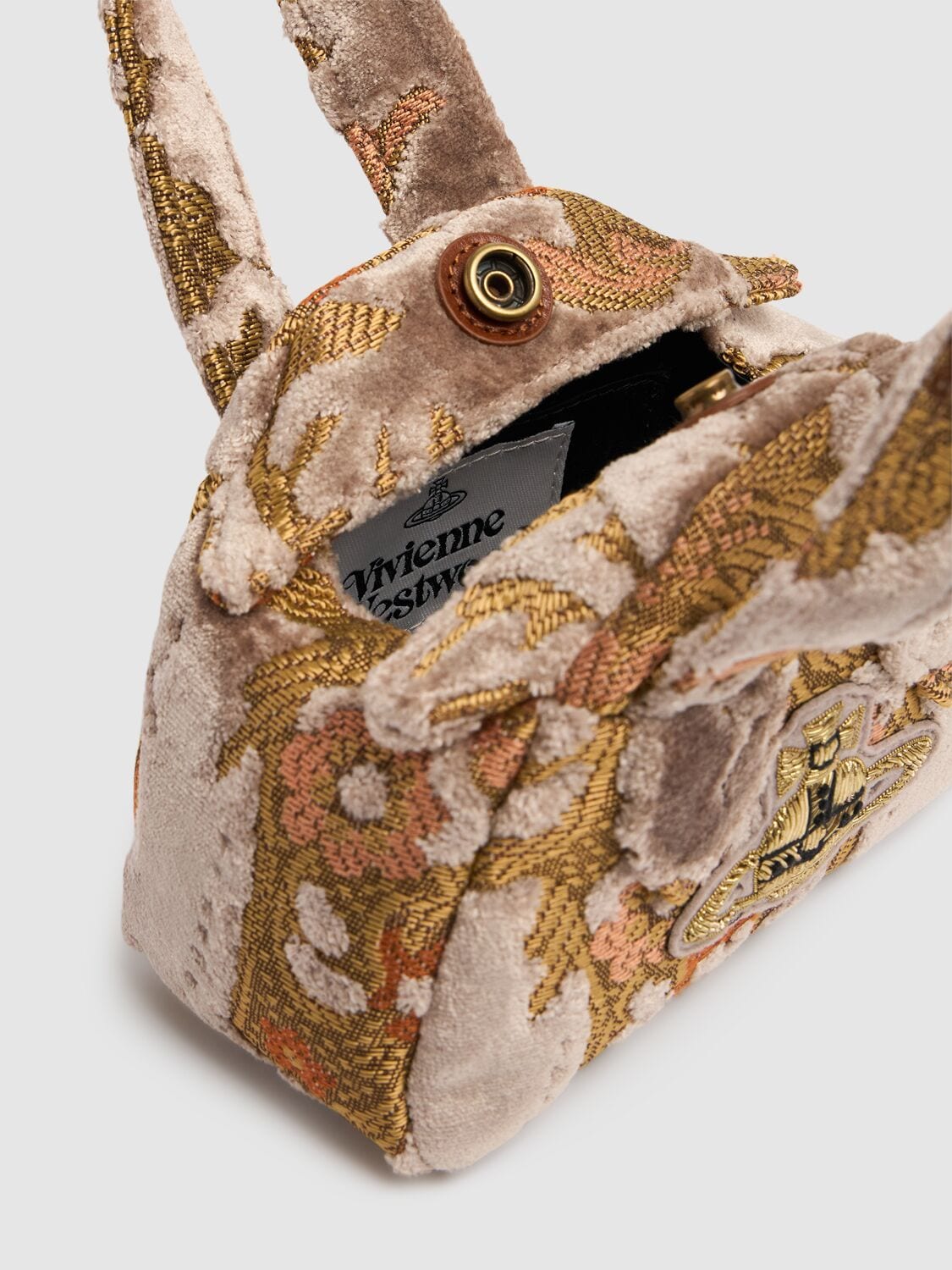 VIVIENNE WESTWOOD Mini Archive Velvet Jacquard Bag | Smart Closet