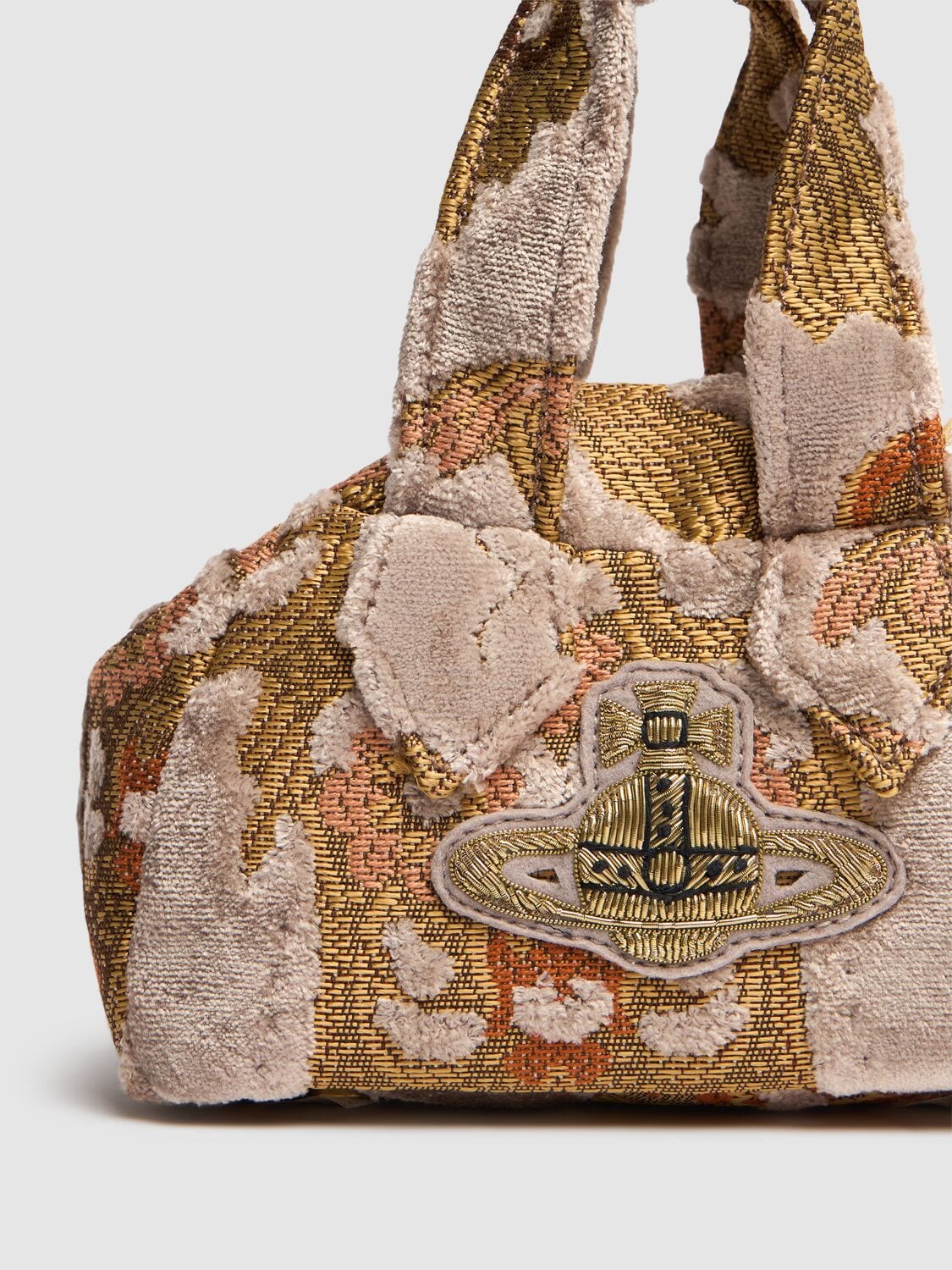 VIVIENNE WESTWOOD Mini Archive Velvet Jacquard Bag | Smart Closet