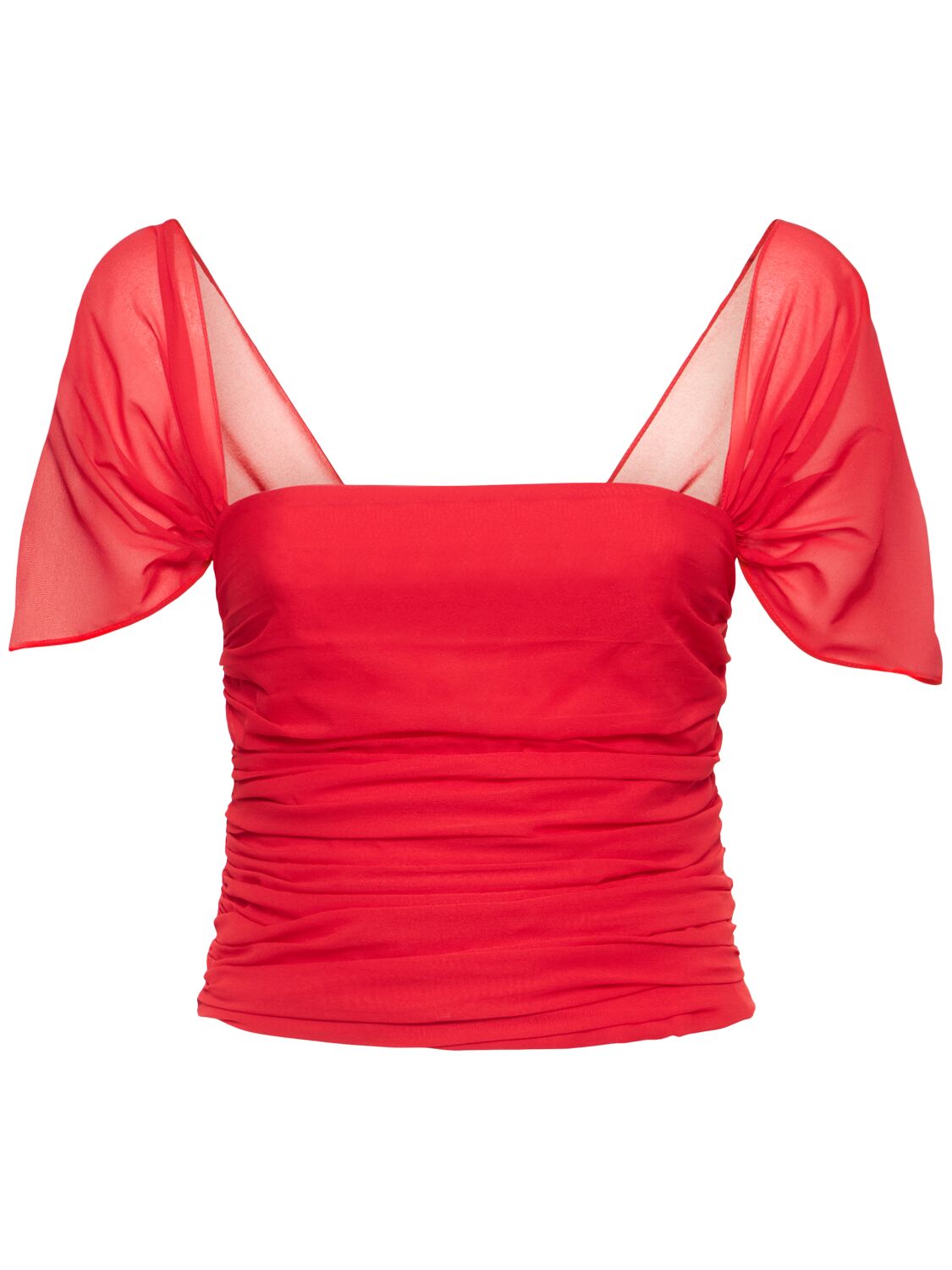 Giuseppe Di Morabito Silk Blend Top In Red