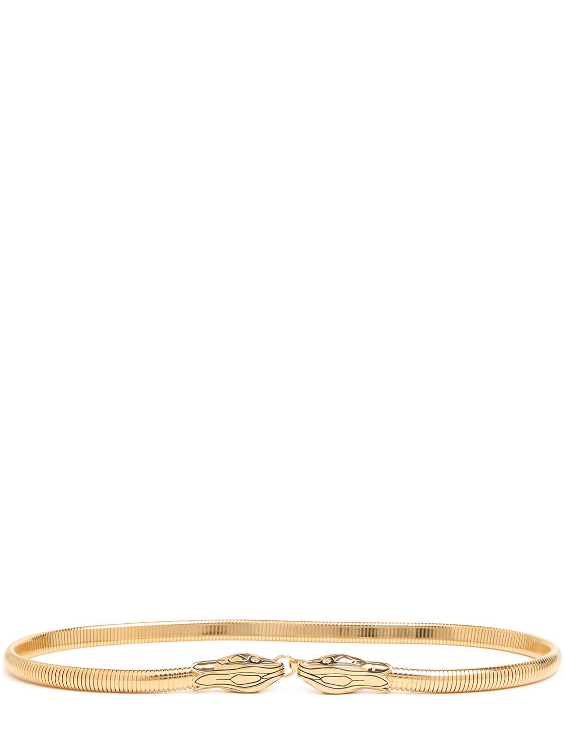 Chloé Snake Metallic Belt In Antique Gold