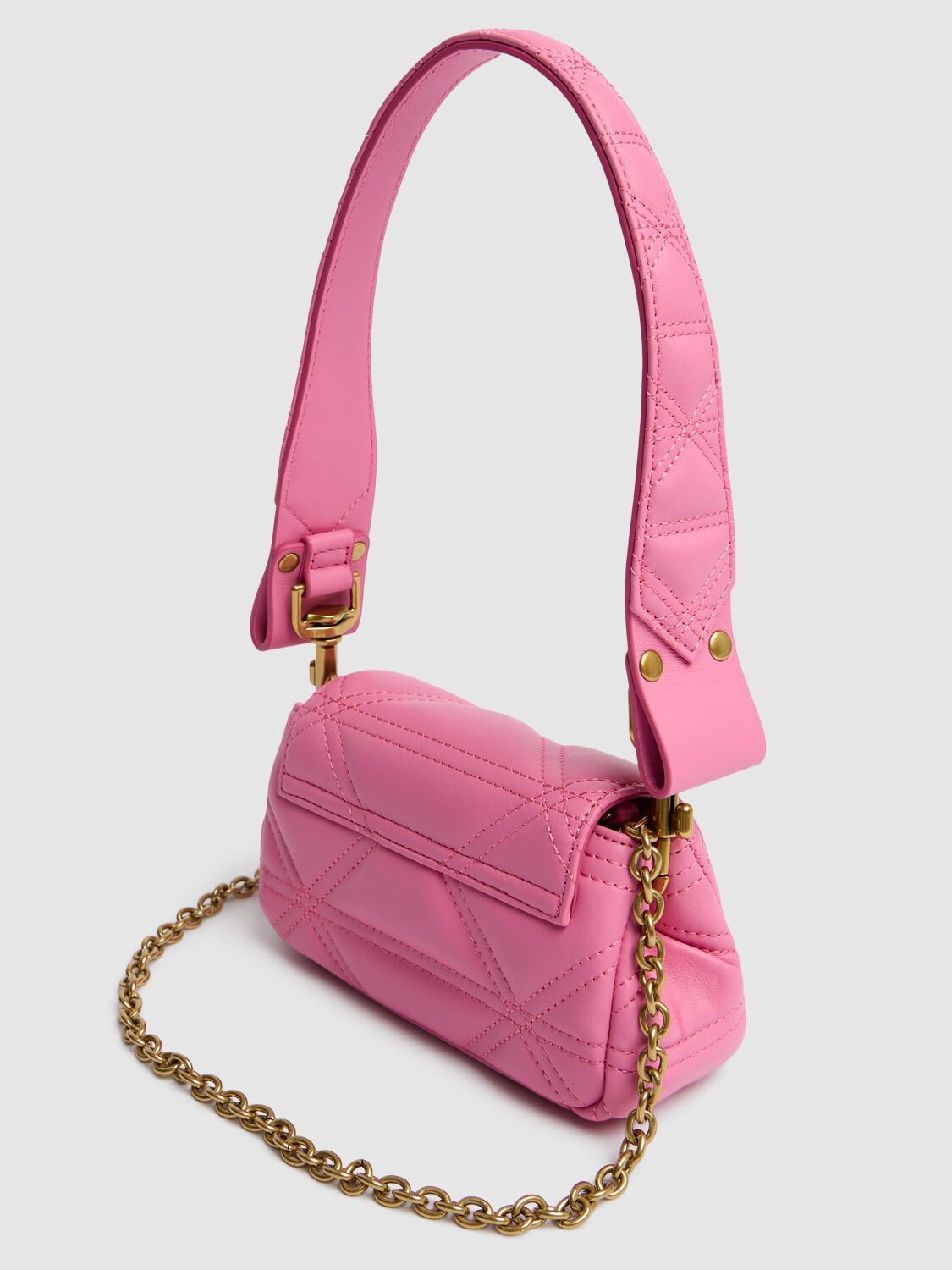 Shop Vivienne Westwood Small Hazel Quilted Napa Leather Bag In Pink