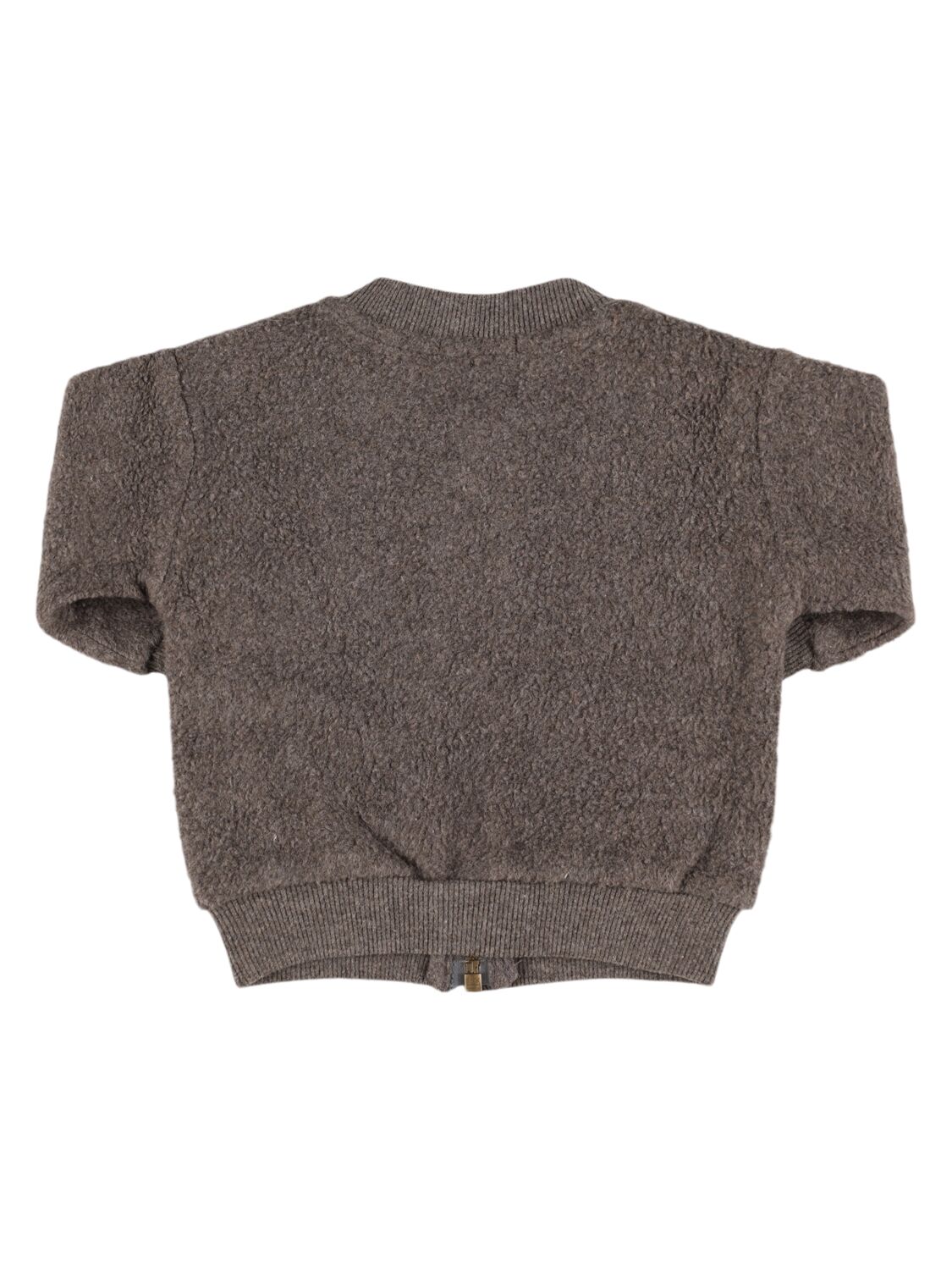 Shop 1+ In The Family Cotton Blend Full-zip Sweatshirt In Grey