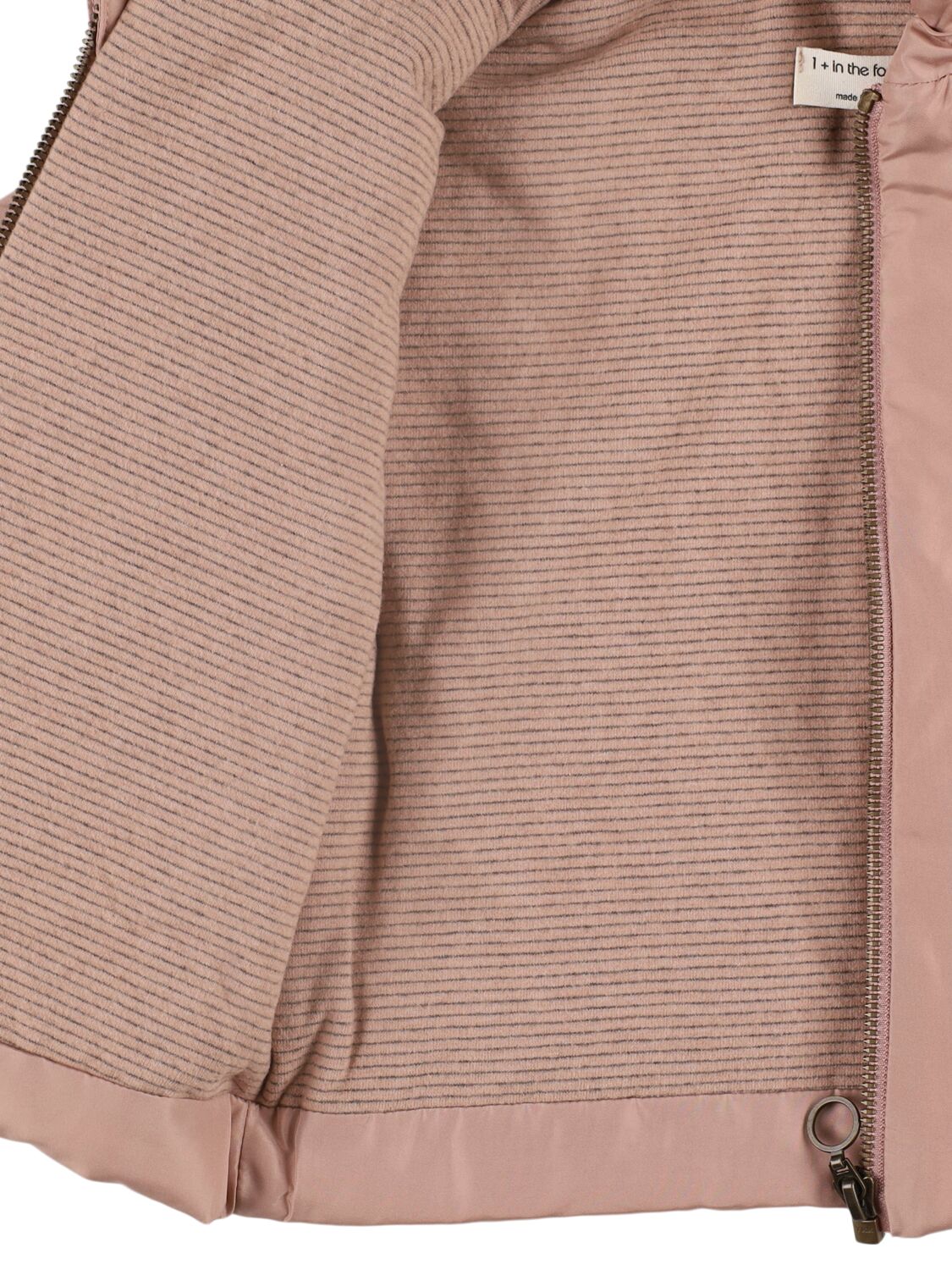 1+ In The Family Padded Poly Hooded Jacket In Pink