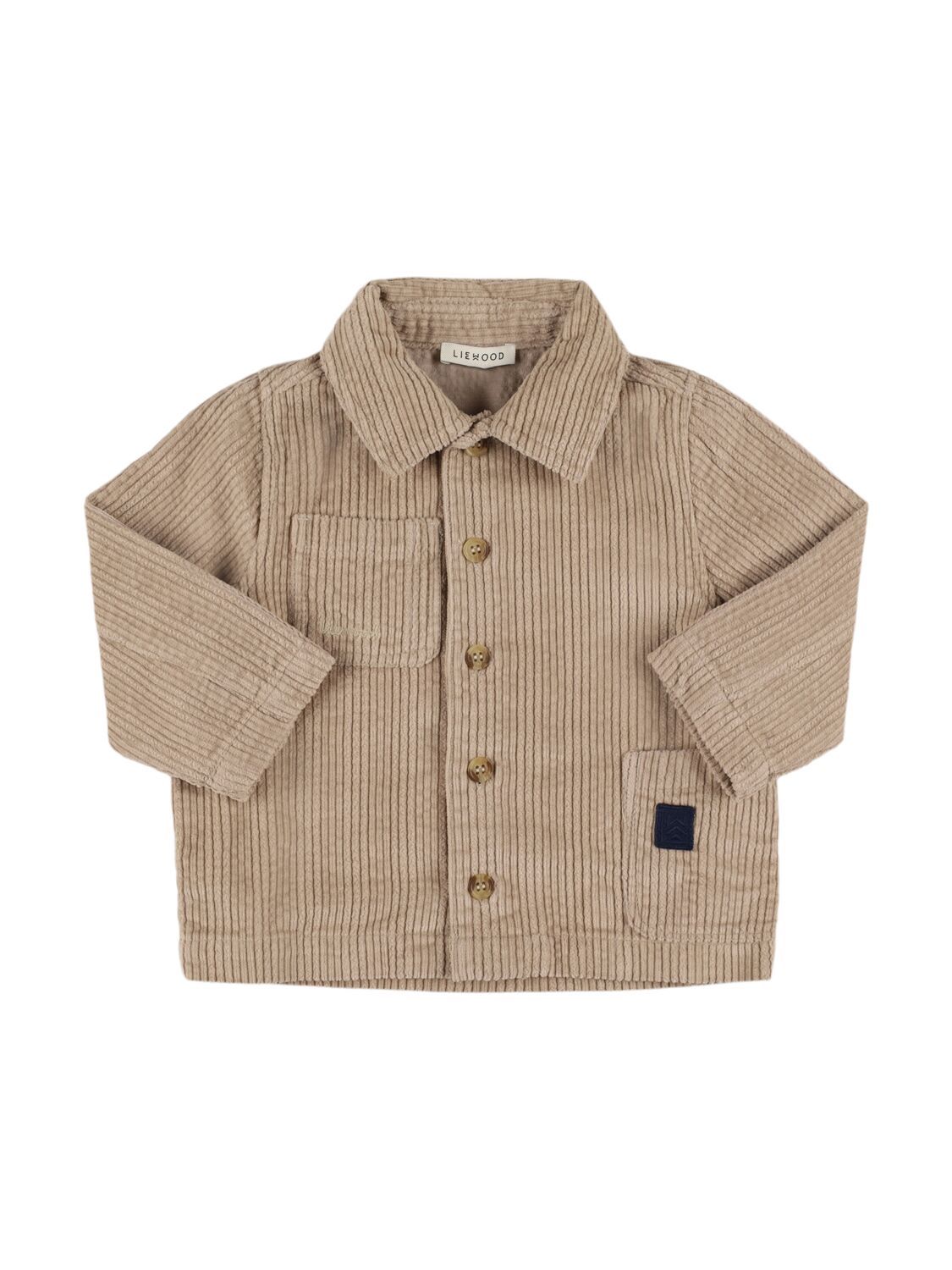 Liewood Organic Cotton Overshirt In Beige