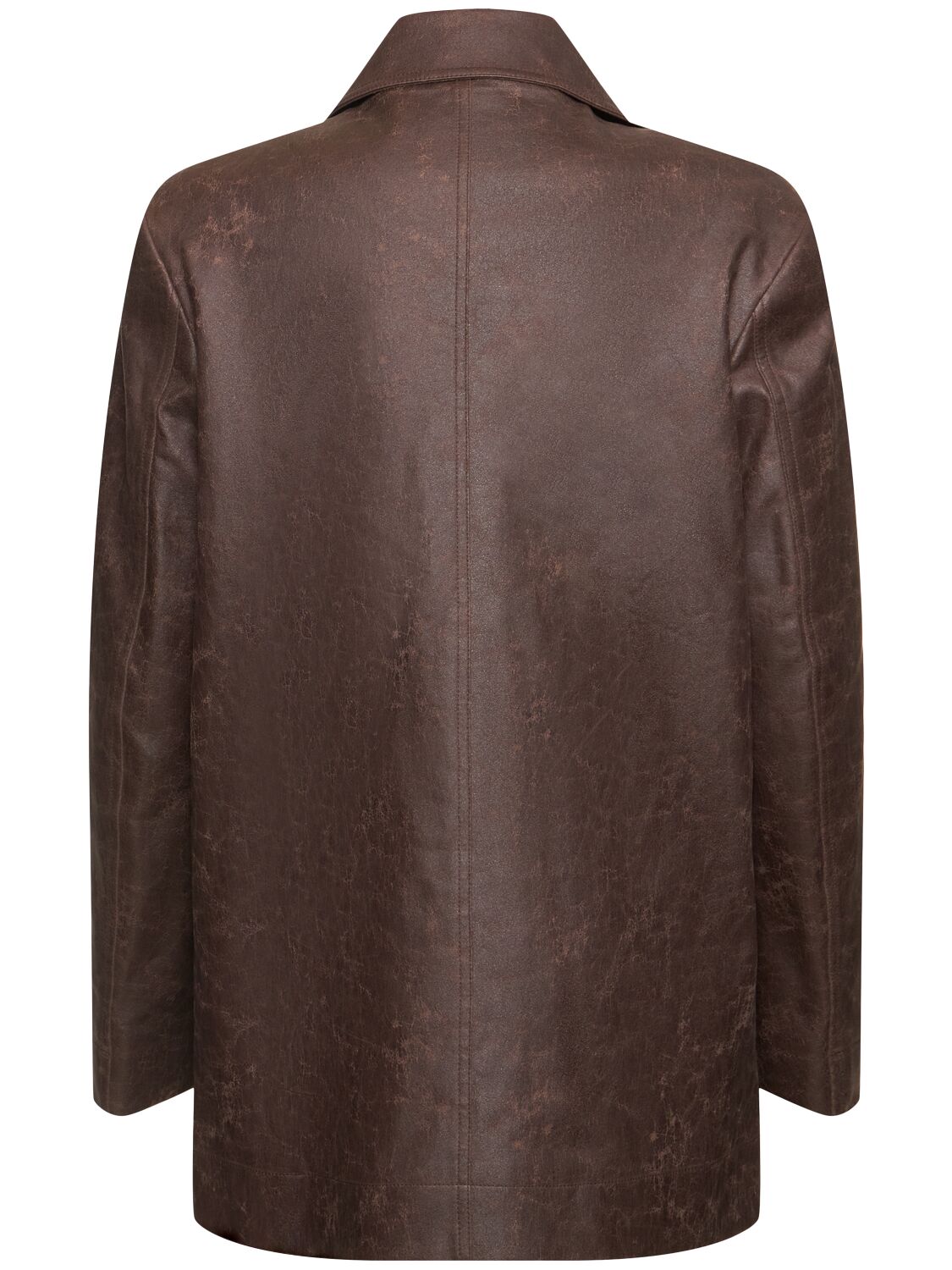 Shop Low Classic Creased Jacket In Brown