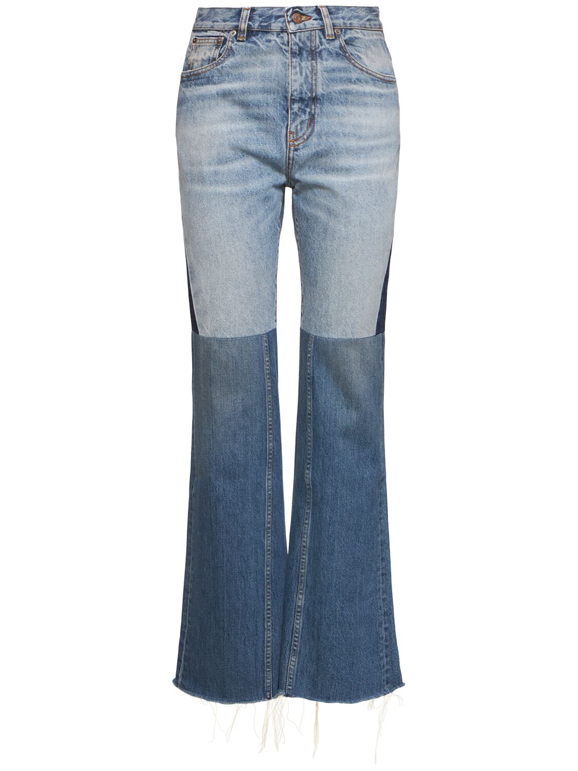 CHLOÉ Patchwork Denim Flared Jeans