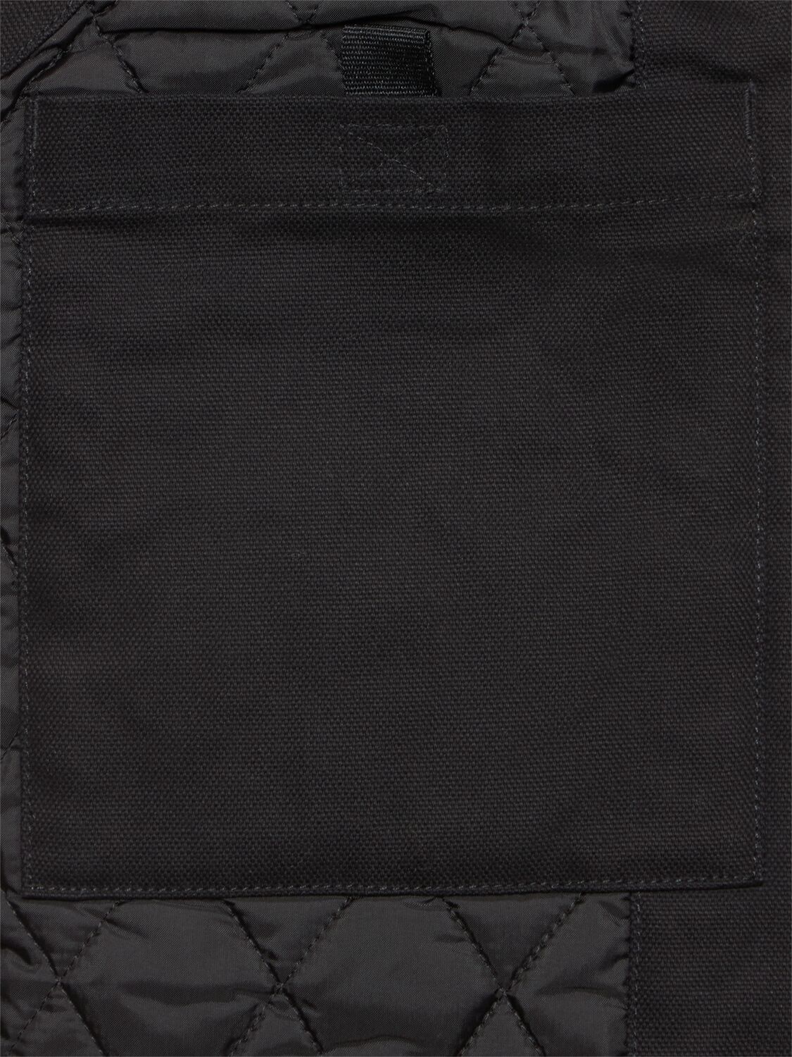 Shop Carhartt Dearbon Canvas Vest In Black