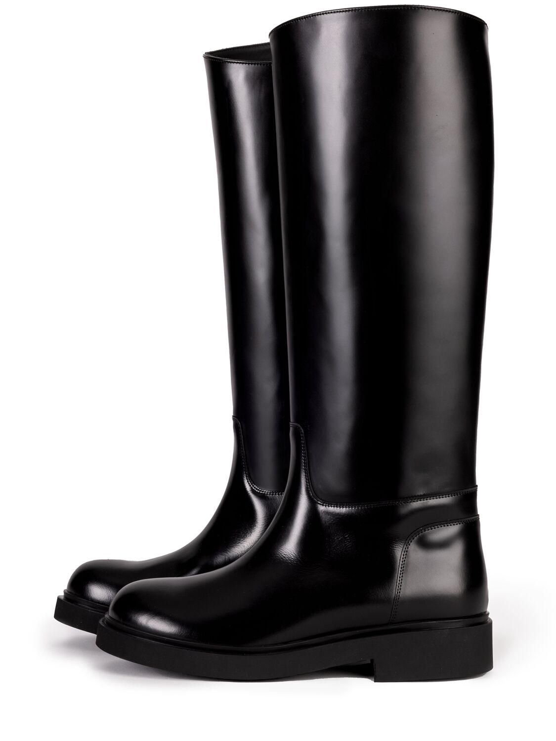 Legres Black Asymmetric Riding Boots