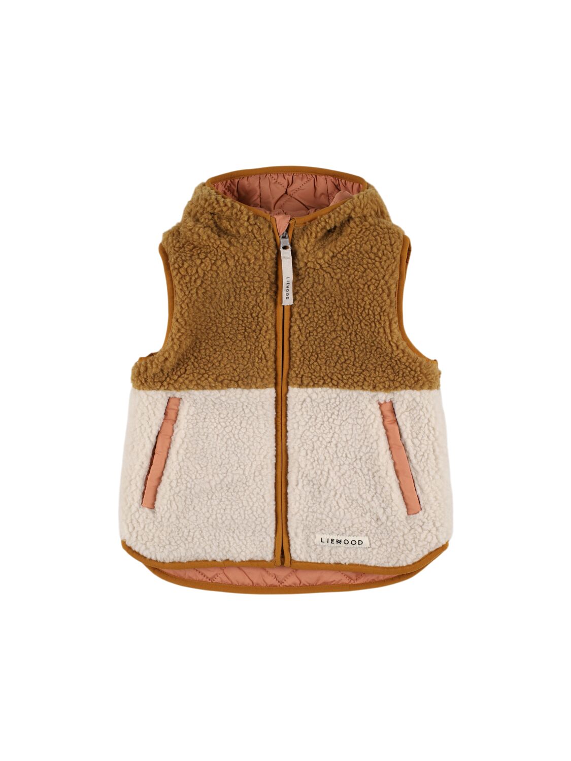 Liewood Reversible Recycled Poly Vest In Brown