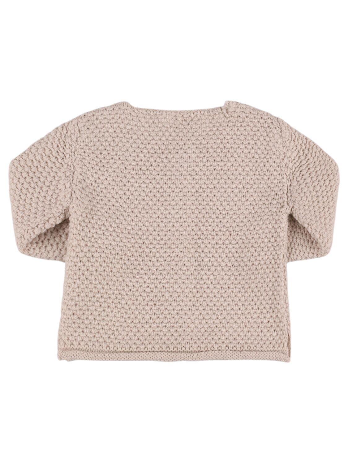 Shop 1+ In The Family Wool Blend Knit Cardigan In Beige