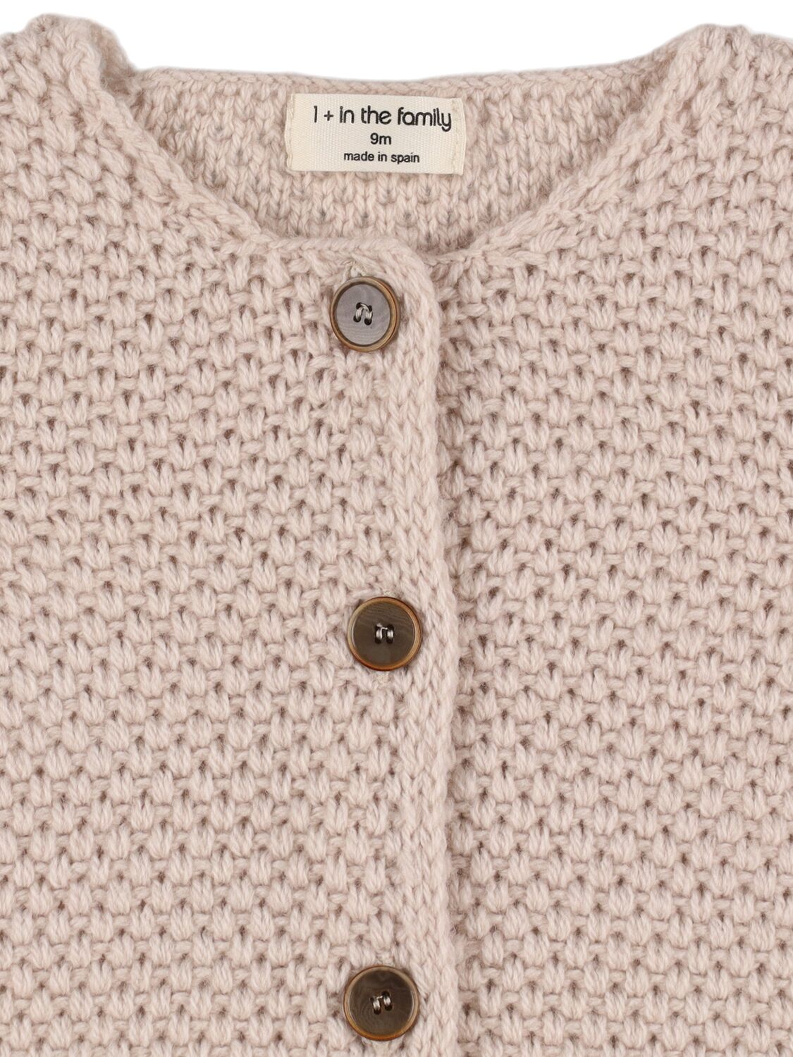 Shop 1+ In The Family Wool Blend Knit Cardigan In Beige