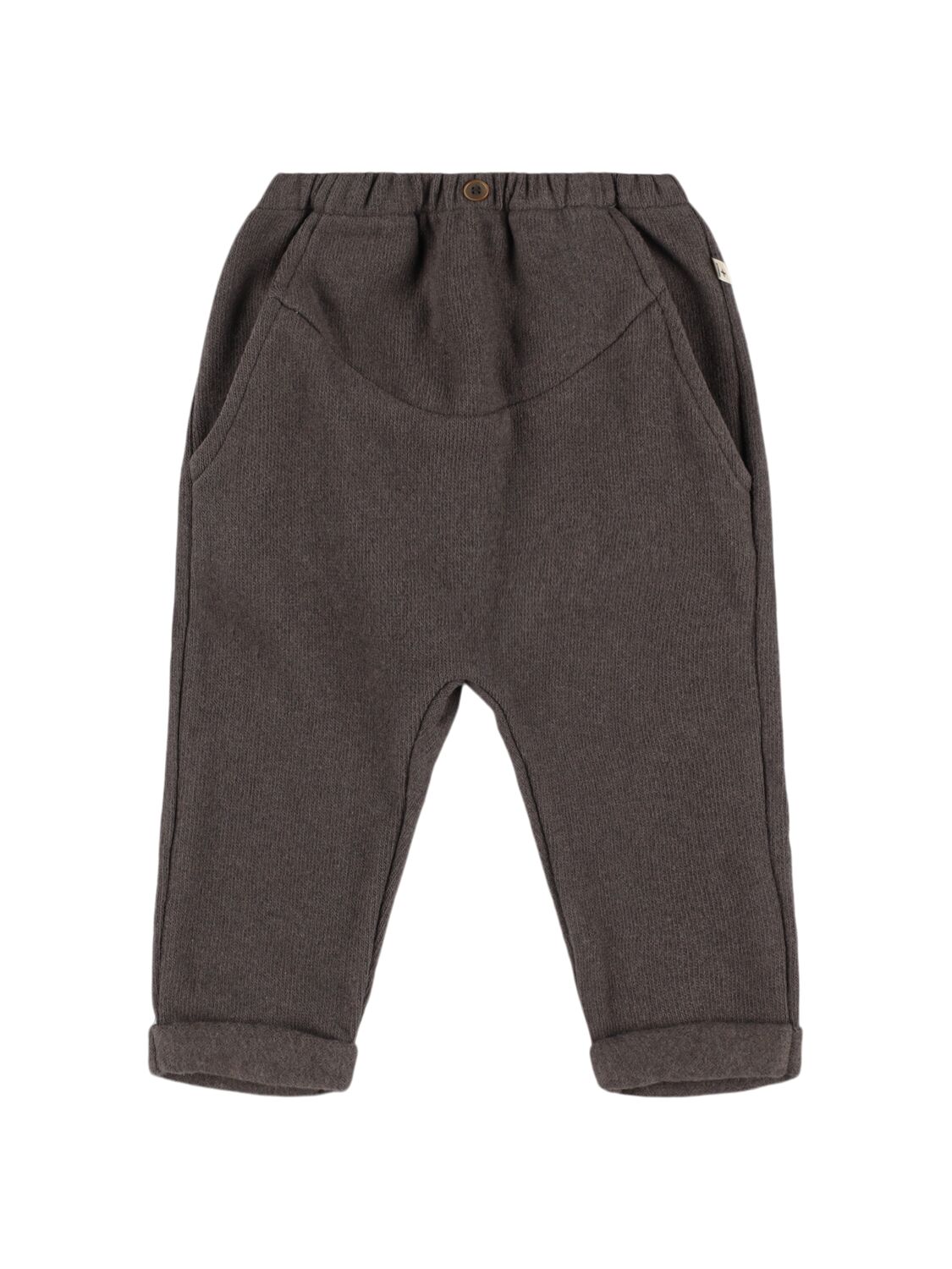 1+ In The Family Cotton Blend Pants In Grey