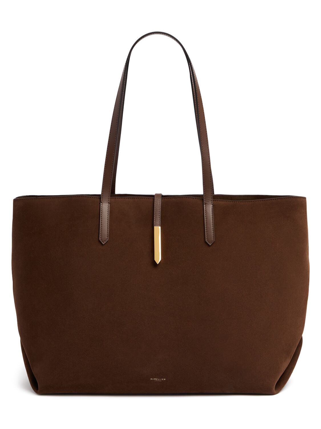 Demellier Large Tokyo Suede Tote Bag In Mocha