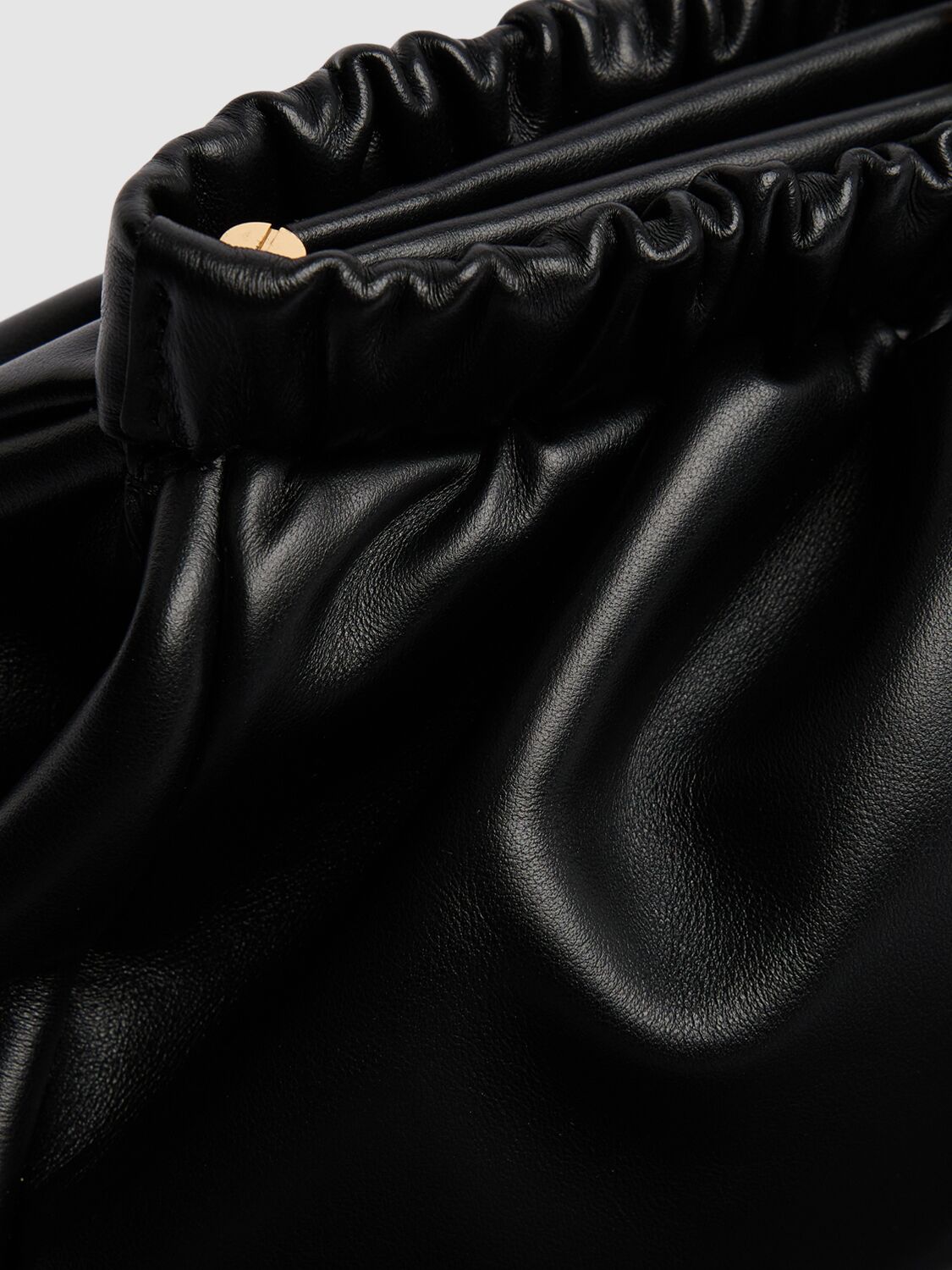 Shop Demellier Miami Smooth Leather Clutch In Black