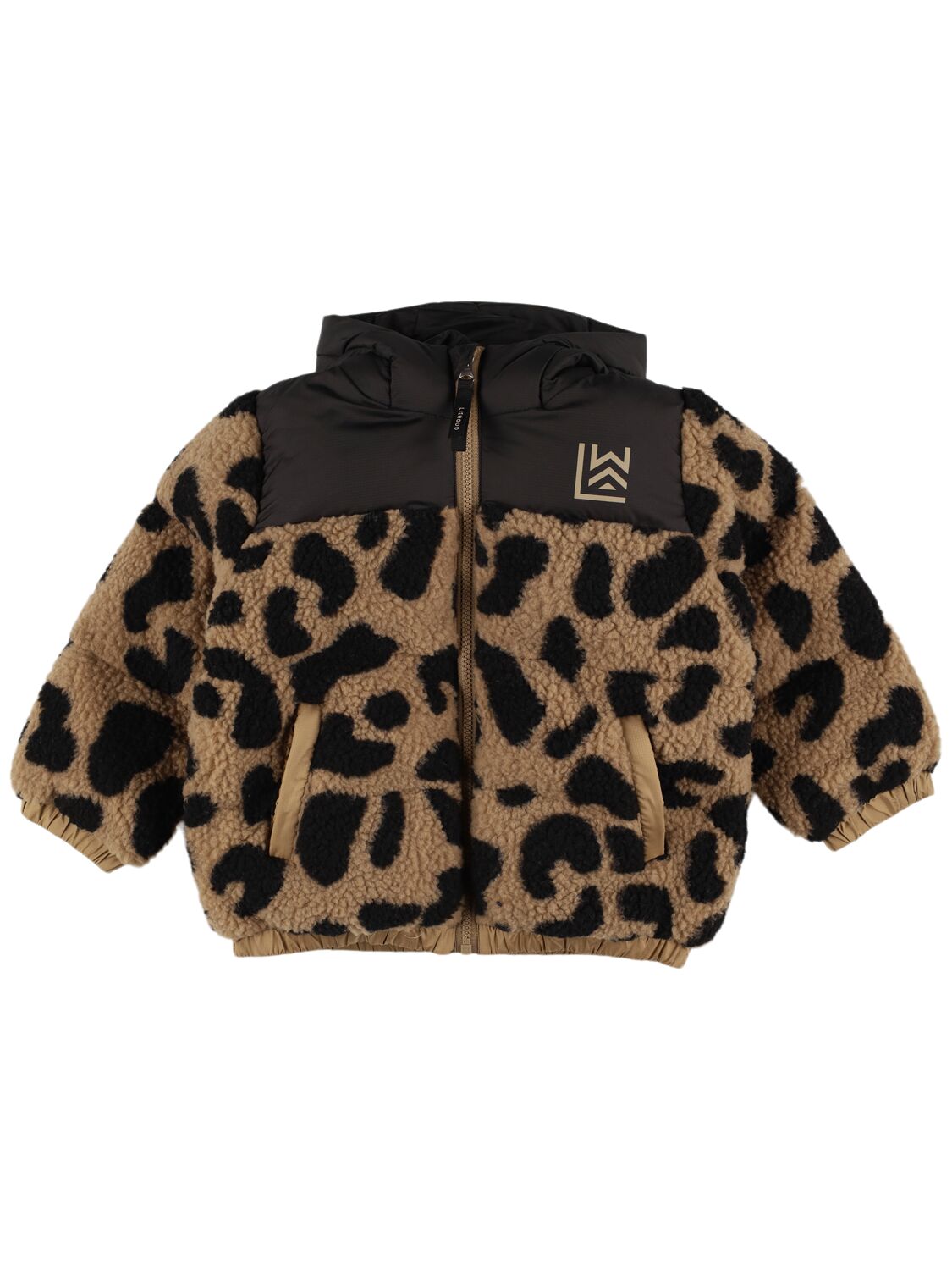 Liewood Leo Print Recycled Poly Puffer Jacket In Blue