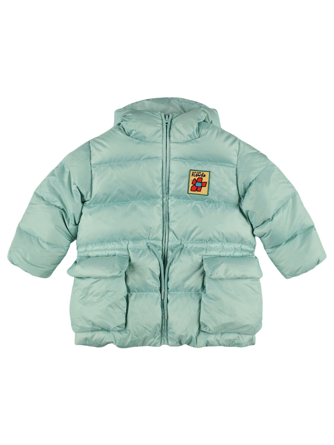 Jellymallow Reversible Hooded Poly Down Jacket In Light Green