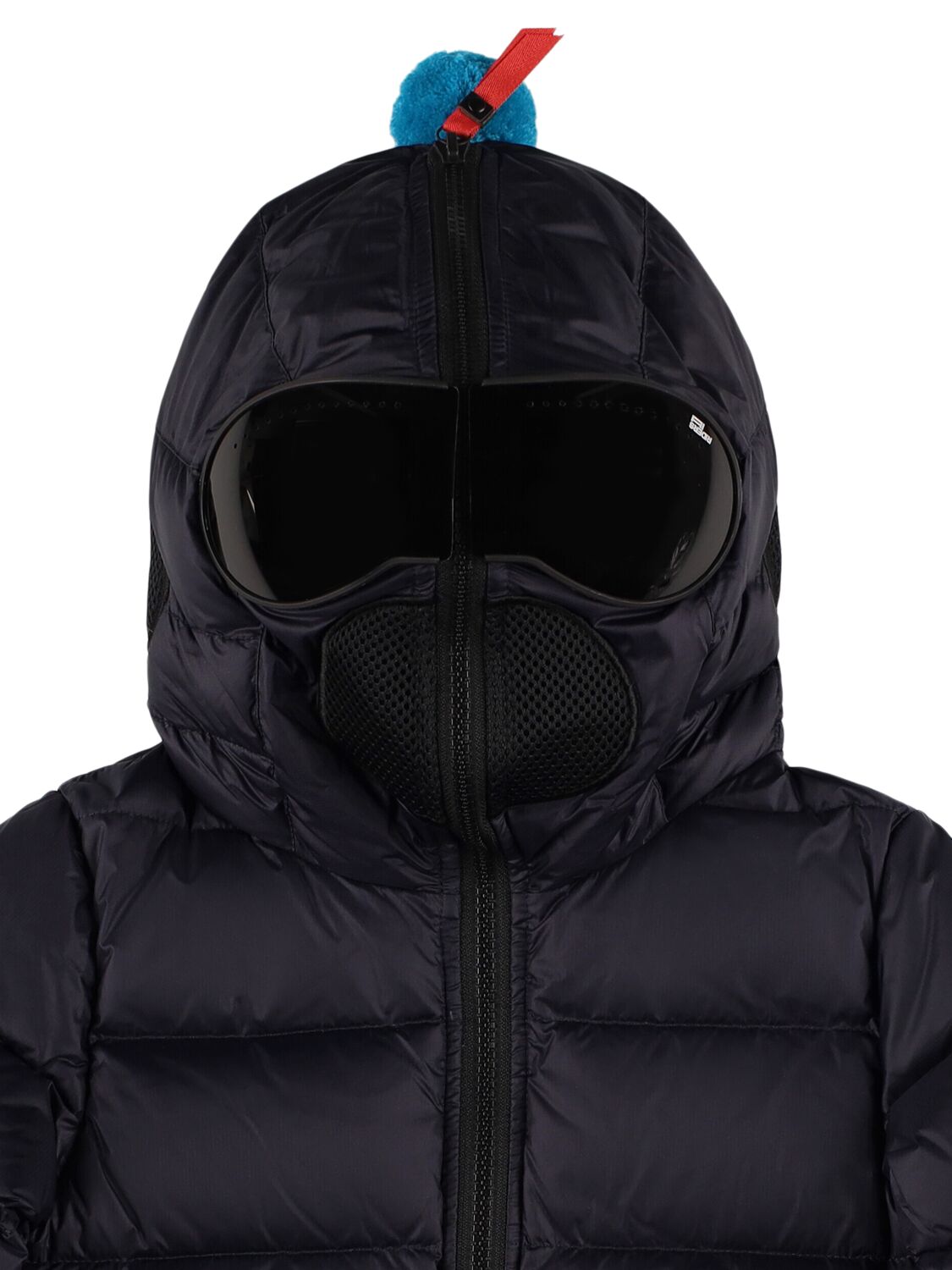 Shop Ai Riders Water Repellent Nylon Down Jacket In Navy