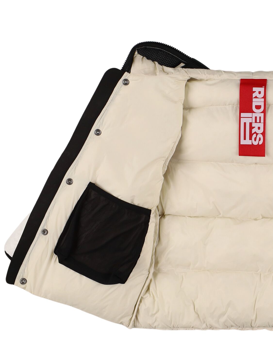 Shop Ai Riders Water Repellent Nylon Puffer Jacket In Off-white