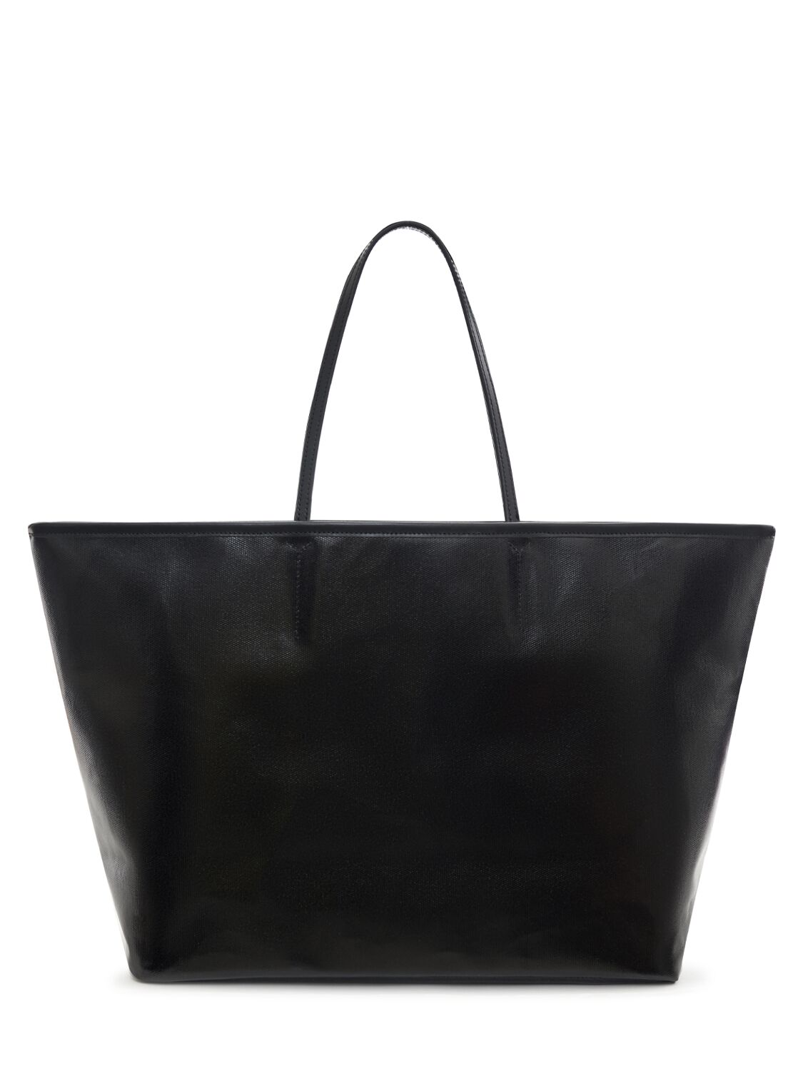 Shop Anine Bing Emma Canvas Tote Bag In Black