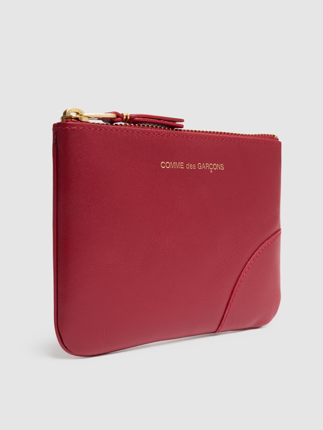 Shop Comme Des Garçons Classic Leather Wallet In Red