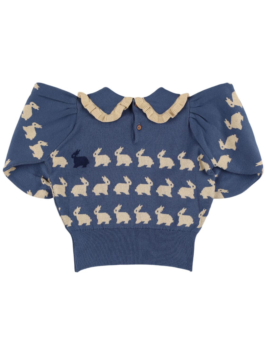 EMILE AND IDA RABBIT COTTON KNIT SWEATER 