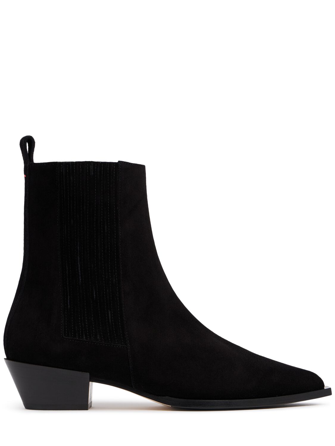 Shop Aeyde 40mm Belinda Suede Ankle Boots In Black