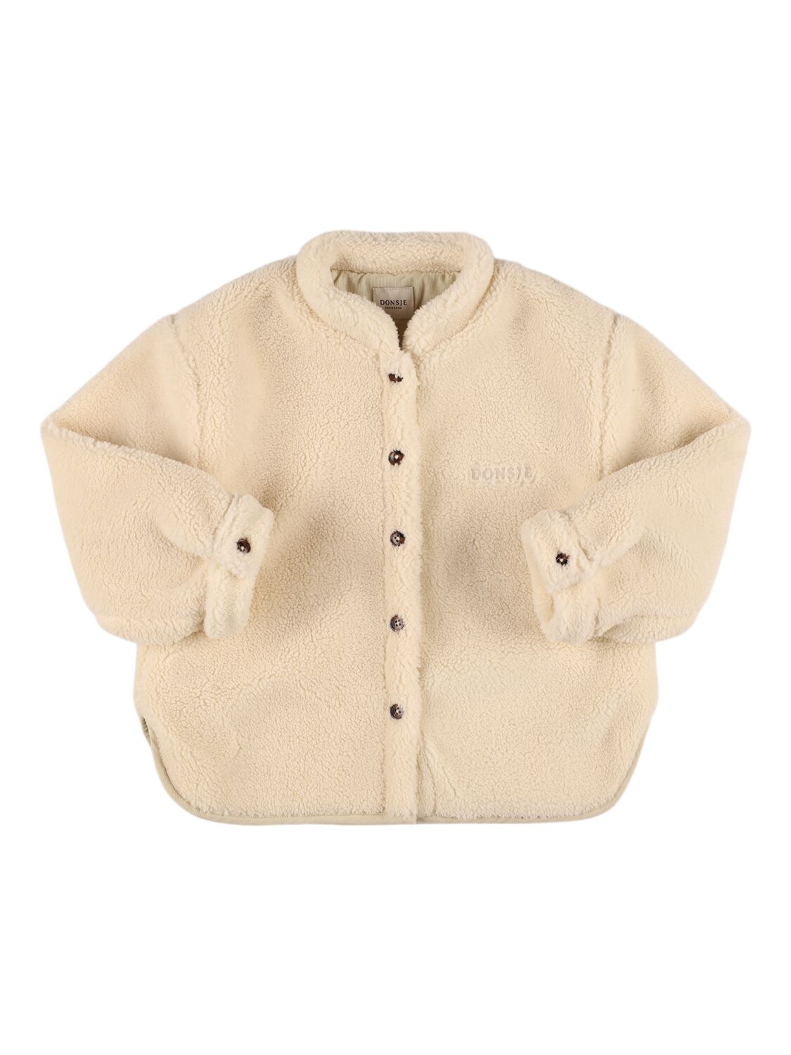 Donsje Faux Fur Jacket In Beige