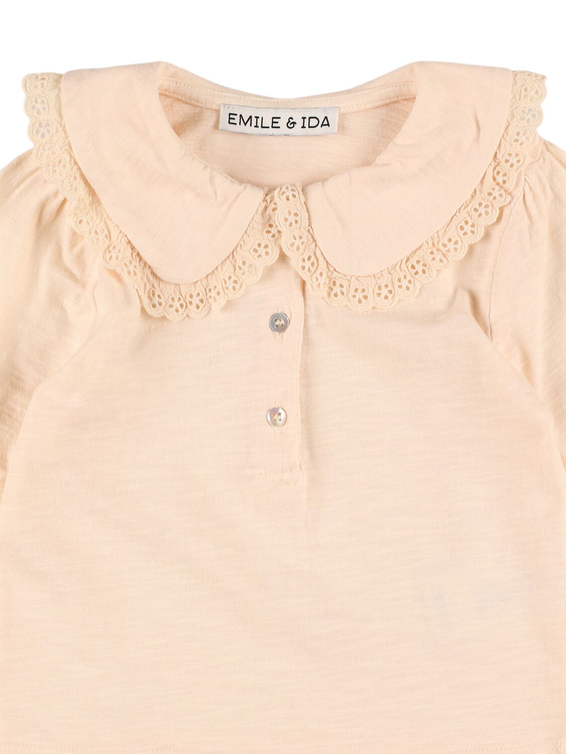 Shop Emile And Ida Cotton Shirt In Off-white