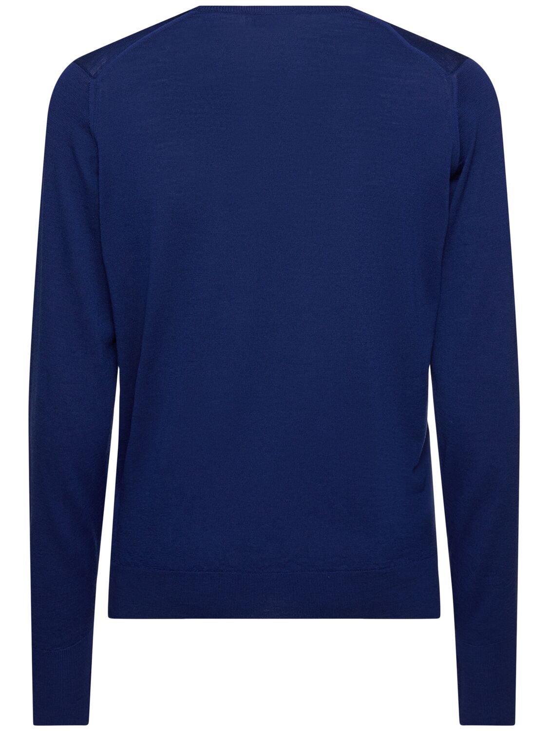 Shop John Smedley Marcus Extrafine Wool Knit Crew Sweater In Blue