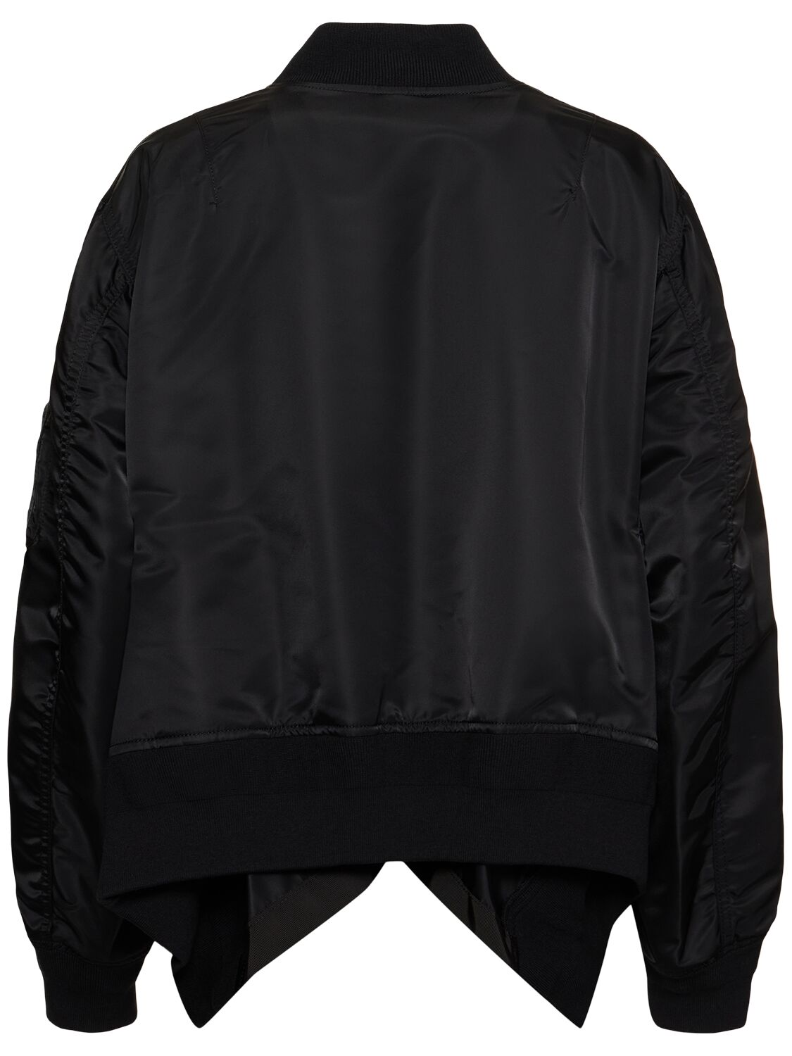 Shop Sacai Nylon Twill Jacket In Black