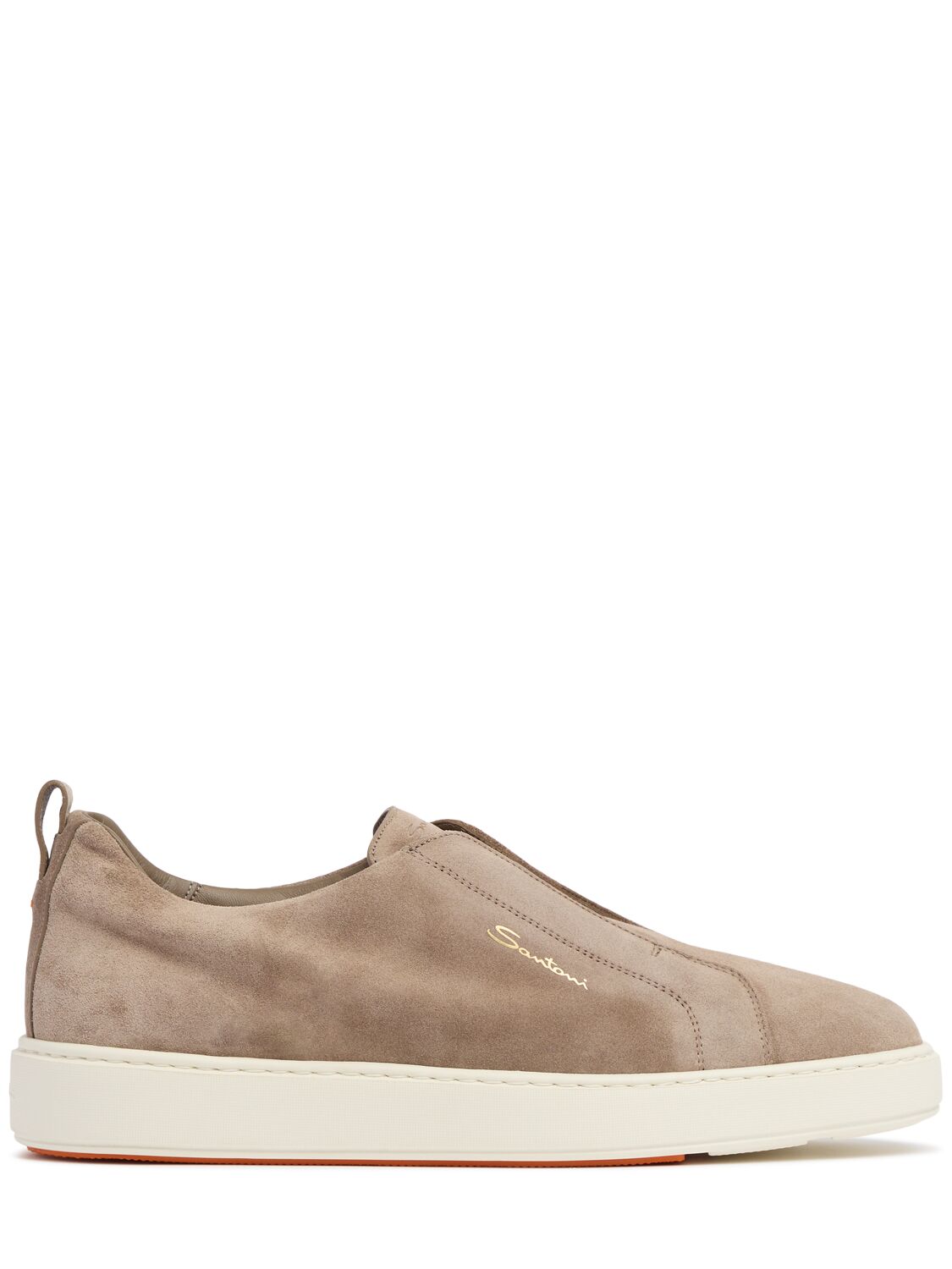 Shop Santoni Victory Low Top Sneakers In Brown