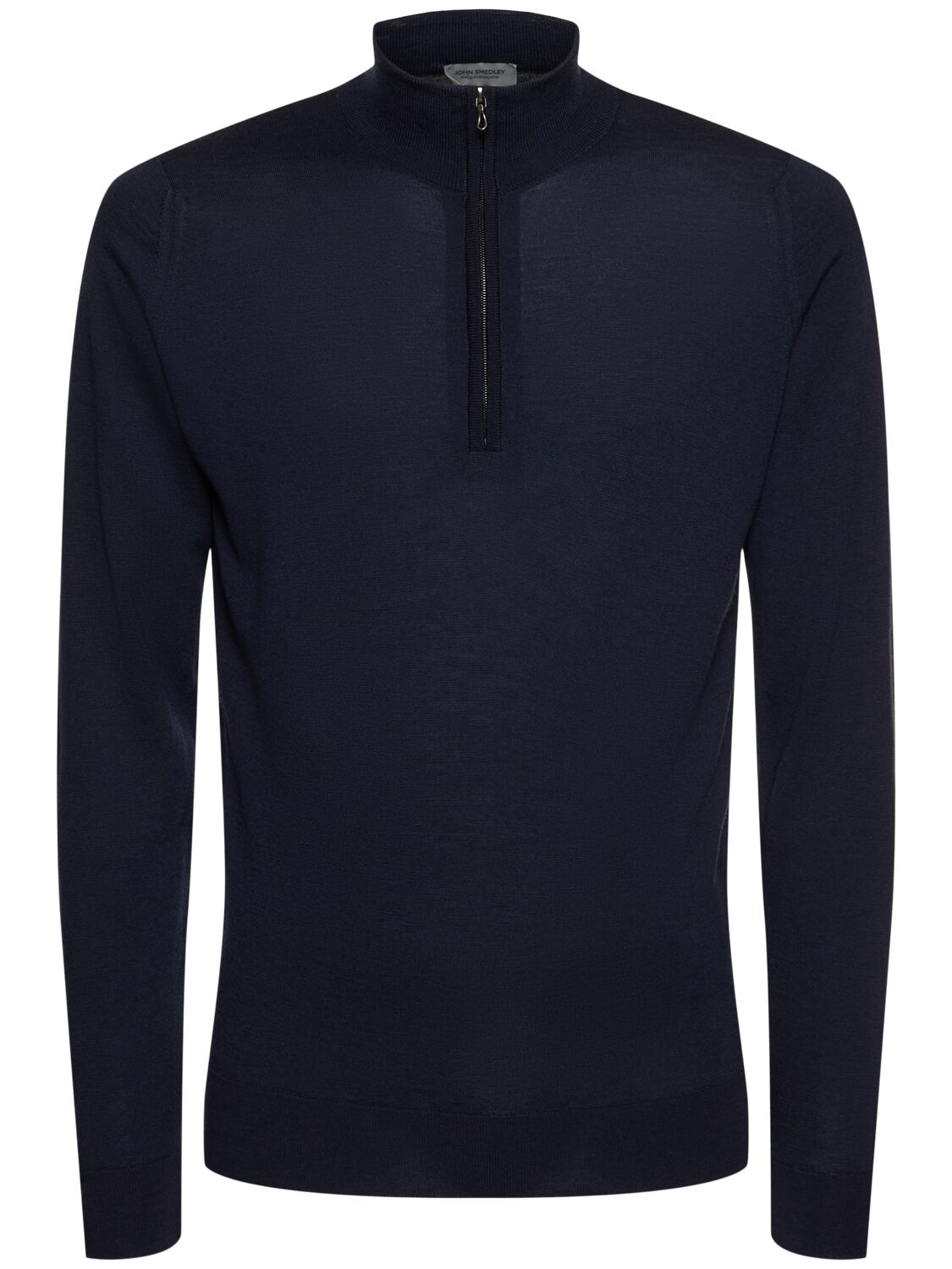 John Smedley Barrow Extrafine Wool Knit Sweater In Blue