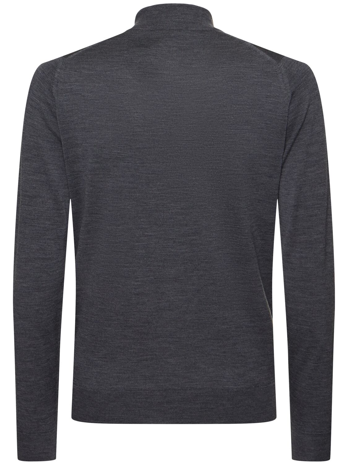 Shop John Smedley Barrow Extrafine Wool Knit Sweater In Grey/black