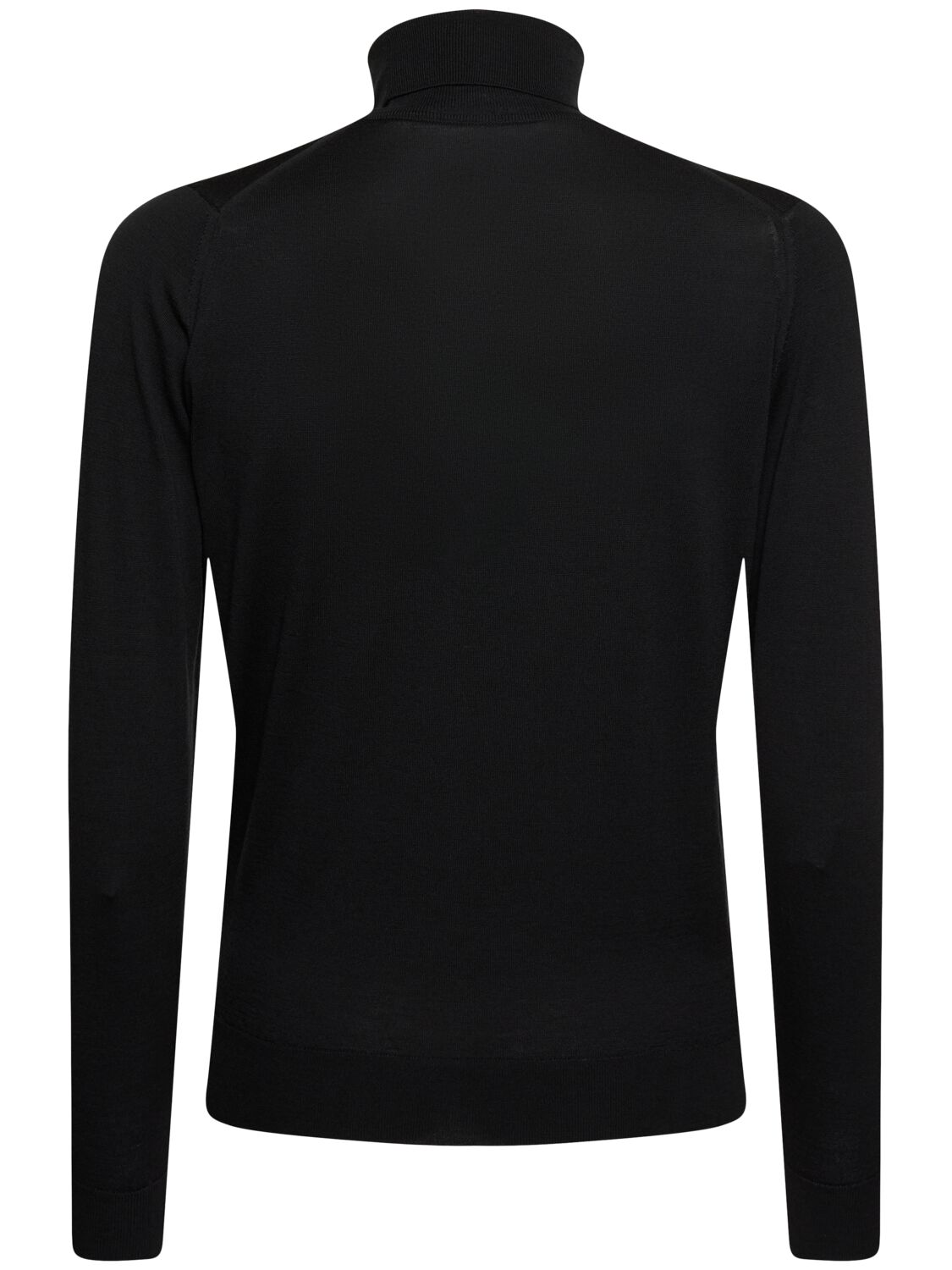 Shop John Smedley Cherwell High Neck Knit Sweater In Black