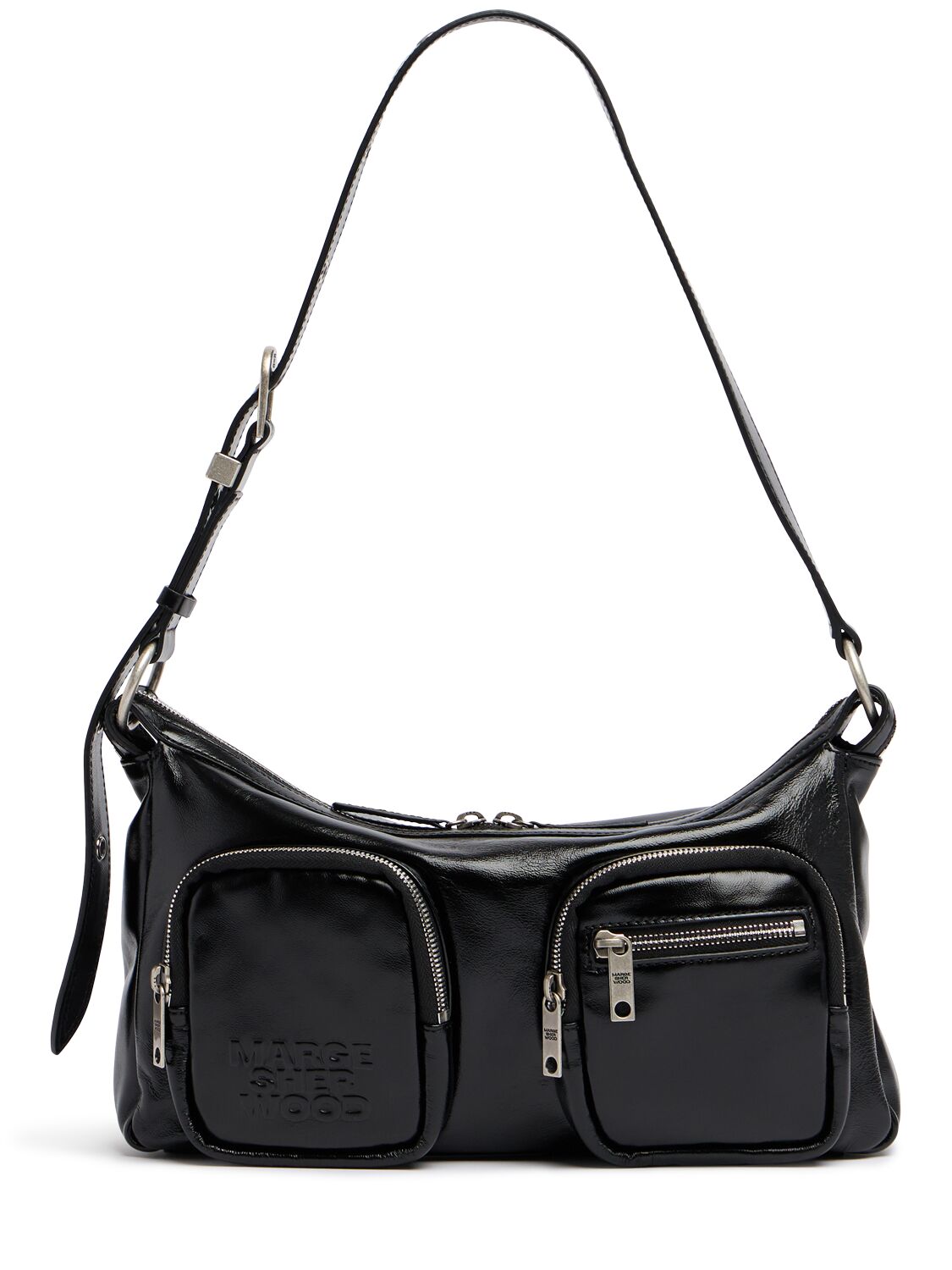 Image of Outpocket Hobo Leather Shoulder Bag