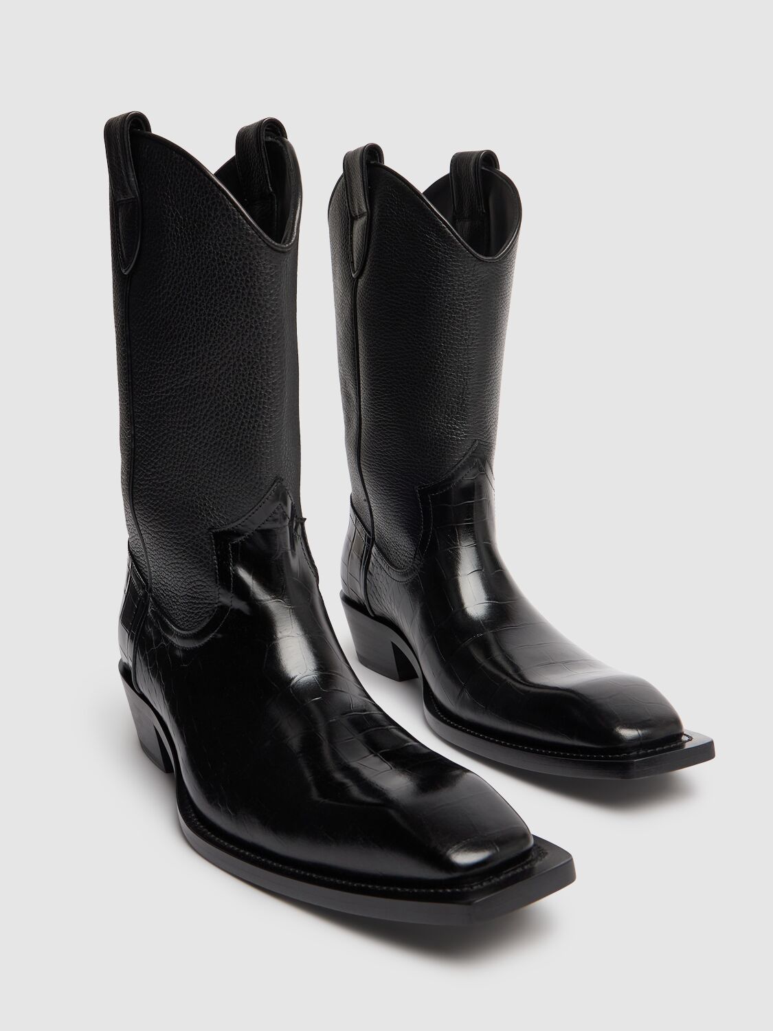 Shop Martine Rose Cowboy Boots In Black