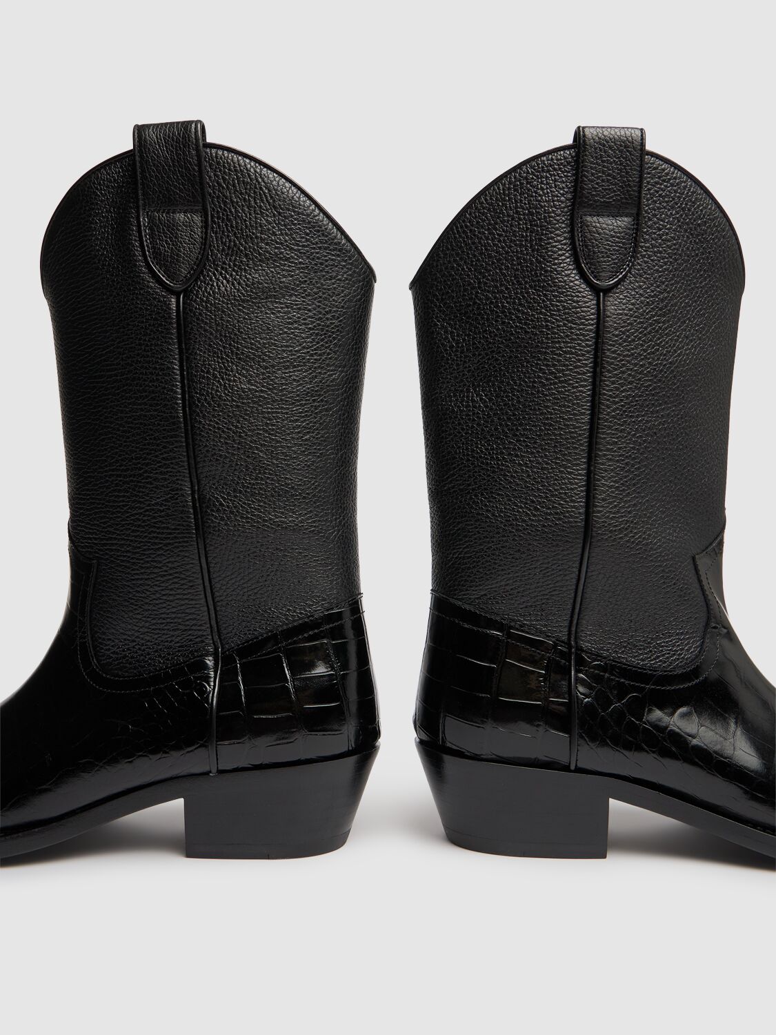 Shop Martine Rose Cowboy Boots In Black