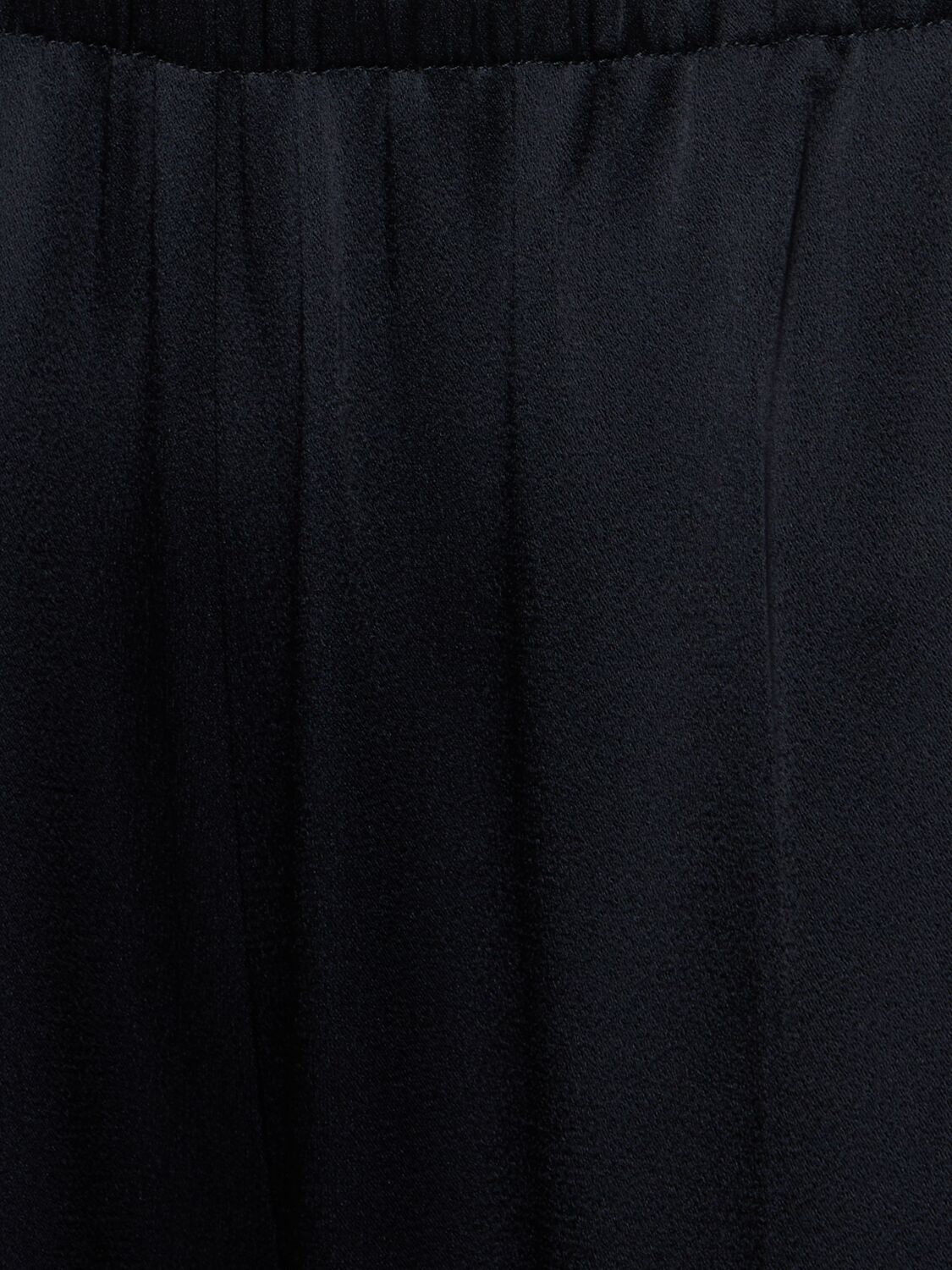 Shop Forte Forte Envers Satin Straight Pants In Black
