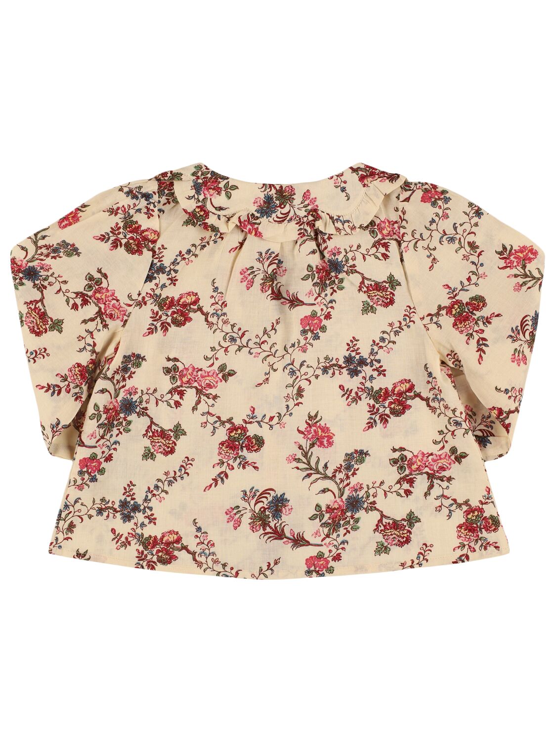 Shop Emile And Ida Printed Cotton Poplin Shirt In Beige/multi