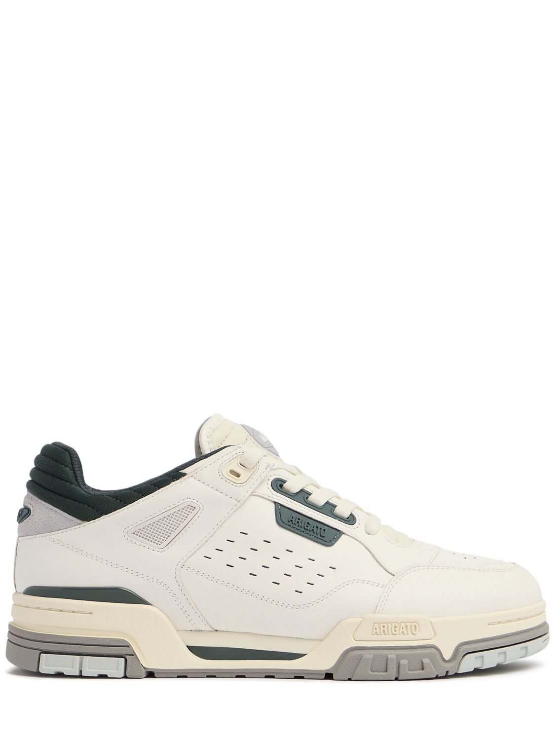 Shop Axel Arigato Onyx Sneakers In White/green