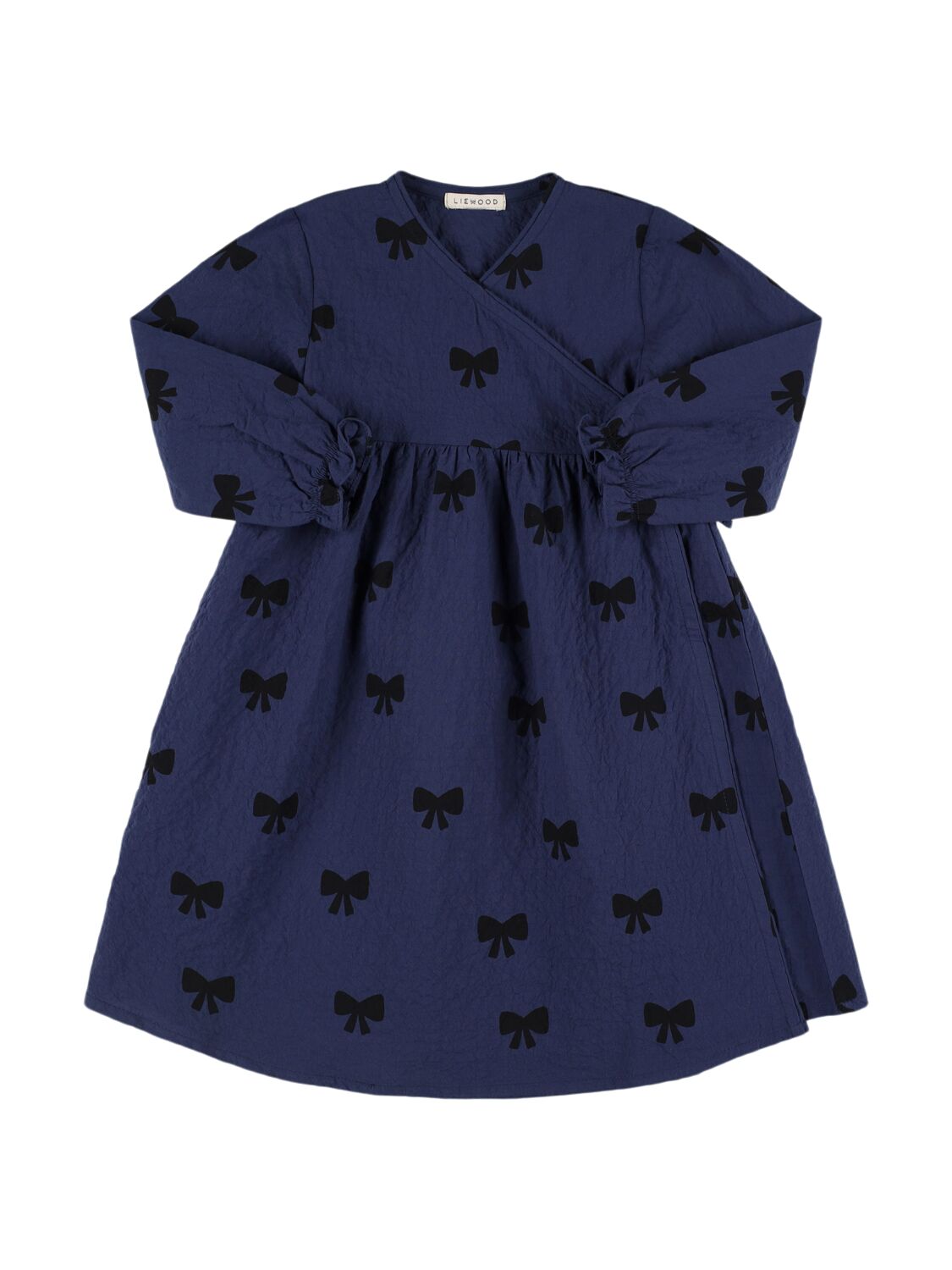 Liewood Kids' Organic Cotton Denim Dress In Blue