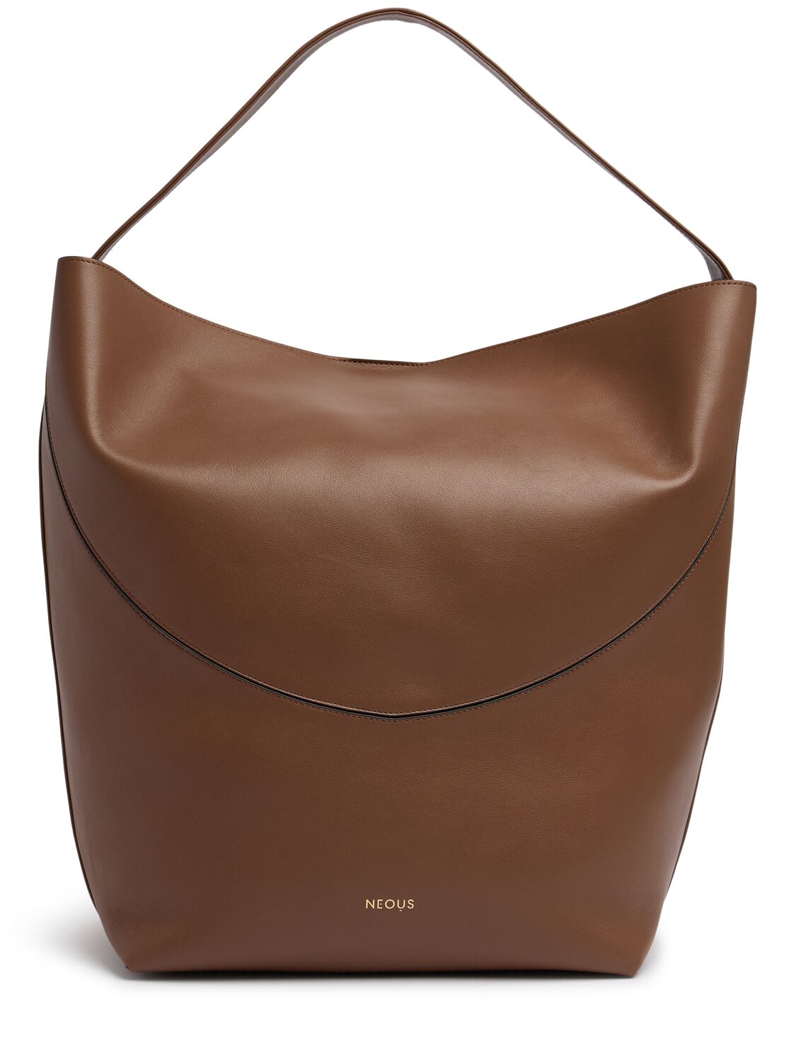 Neous Pavo Leather Tote Bag In Brown