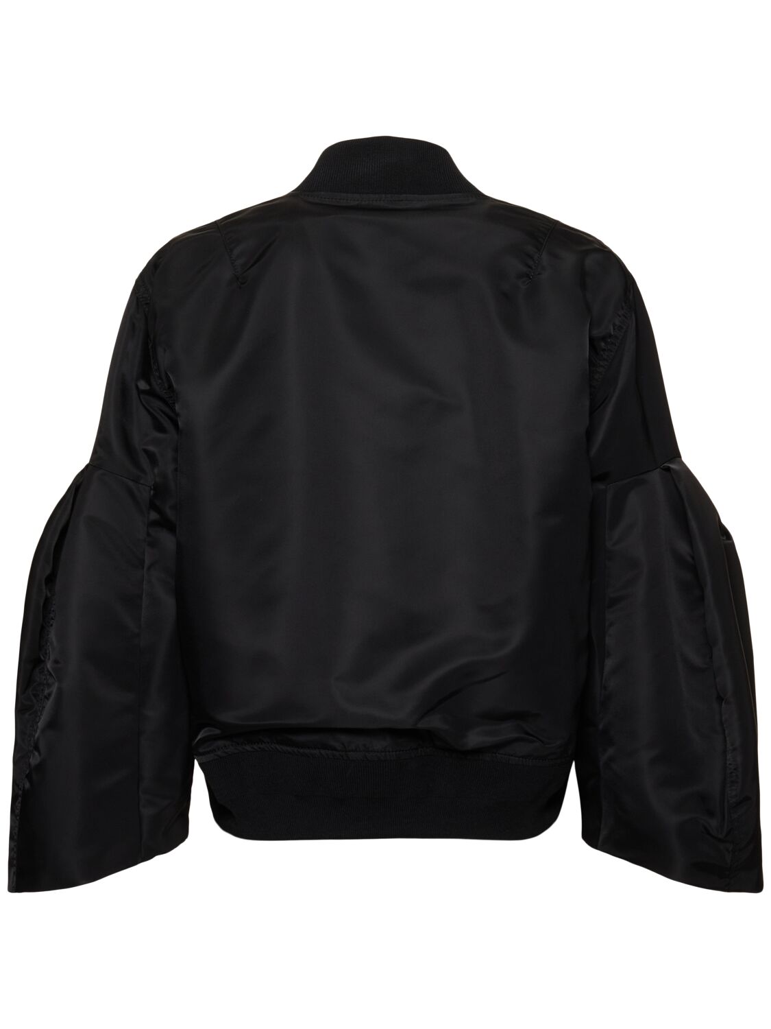 Shop Sacai Nylon Twill Bomber Jacket In Black