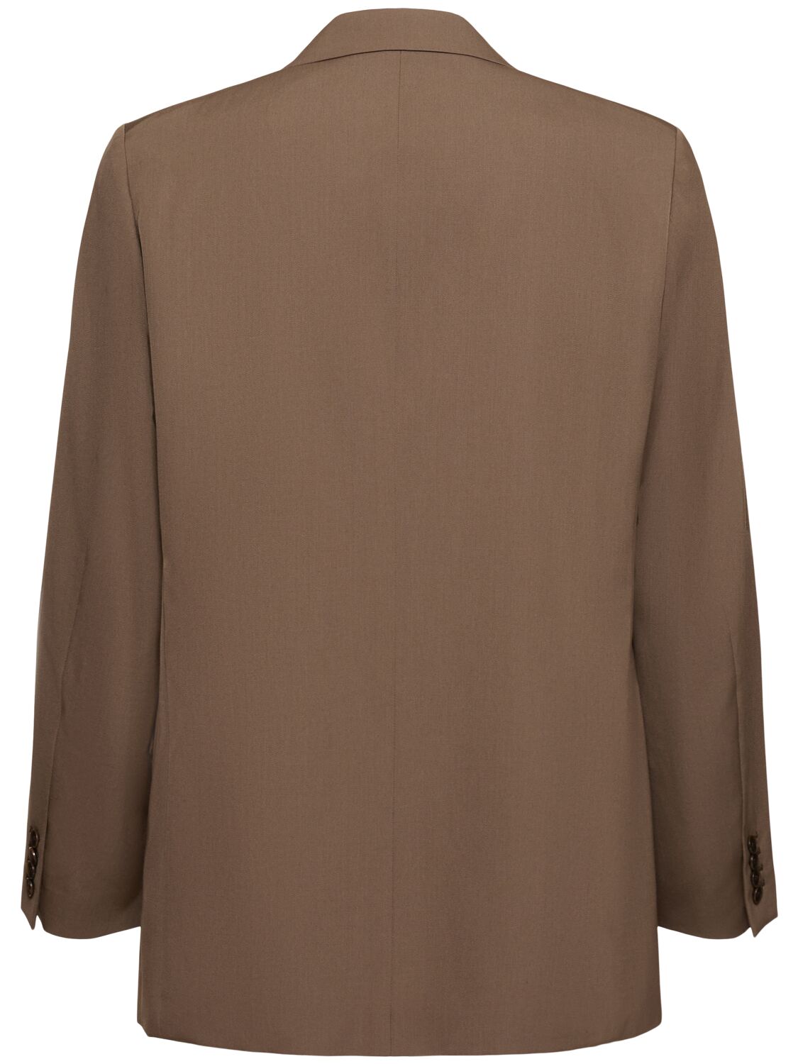 Shop Auralee Light Wool Max Gabardine Jacket In Top Brown