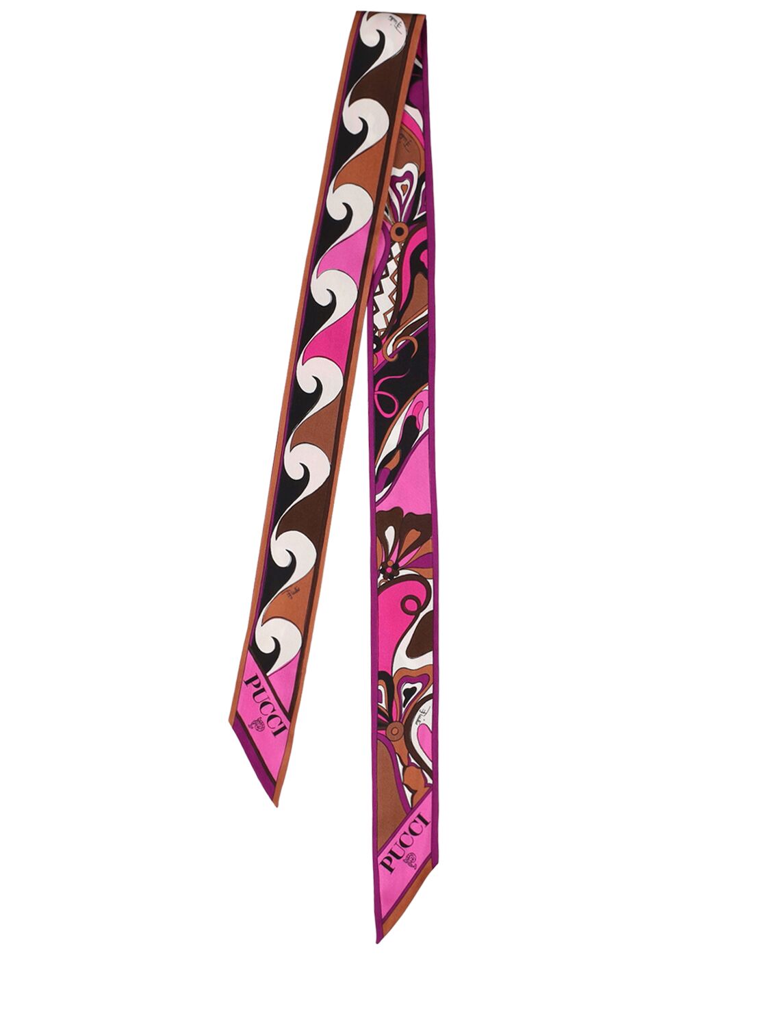 Pucci Silk Twill Bandeau Scarf In Multicolor