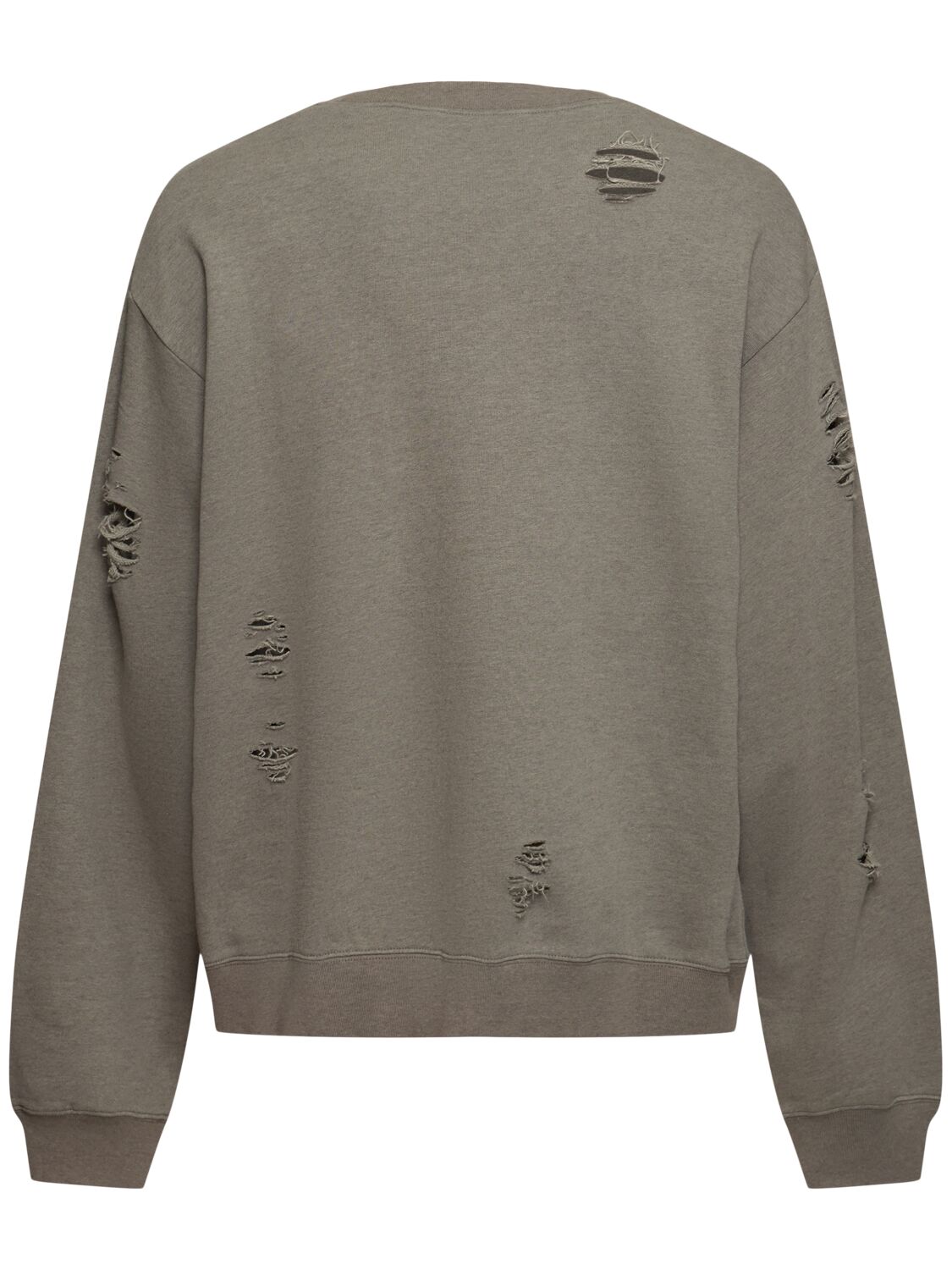 Shop Acne Studios Franziska Button Logo Print Sweatshirt In Moss Green