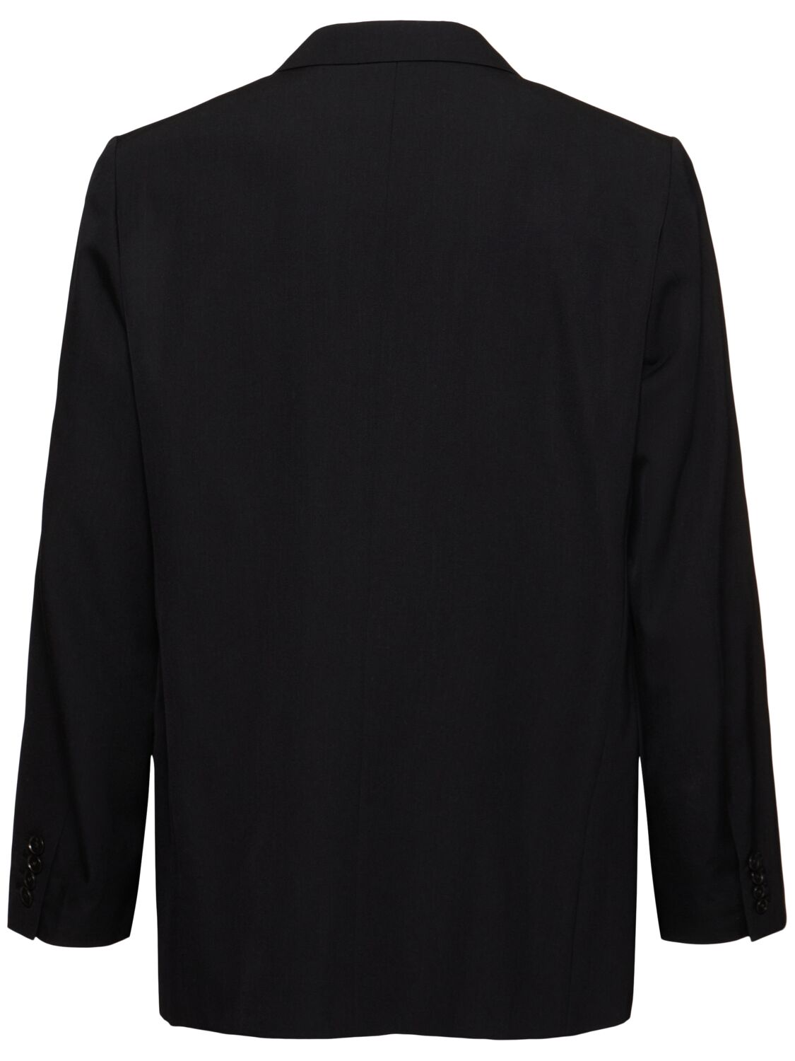 Shop Auralee Light Wool Max Gabardine Jacket In Top Black